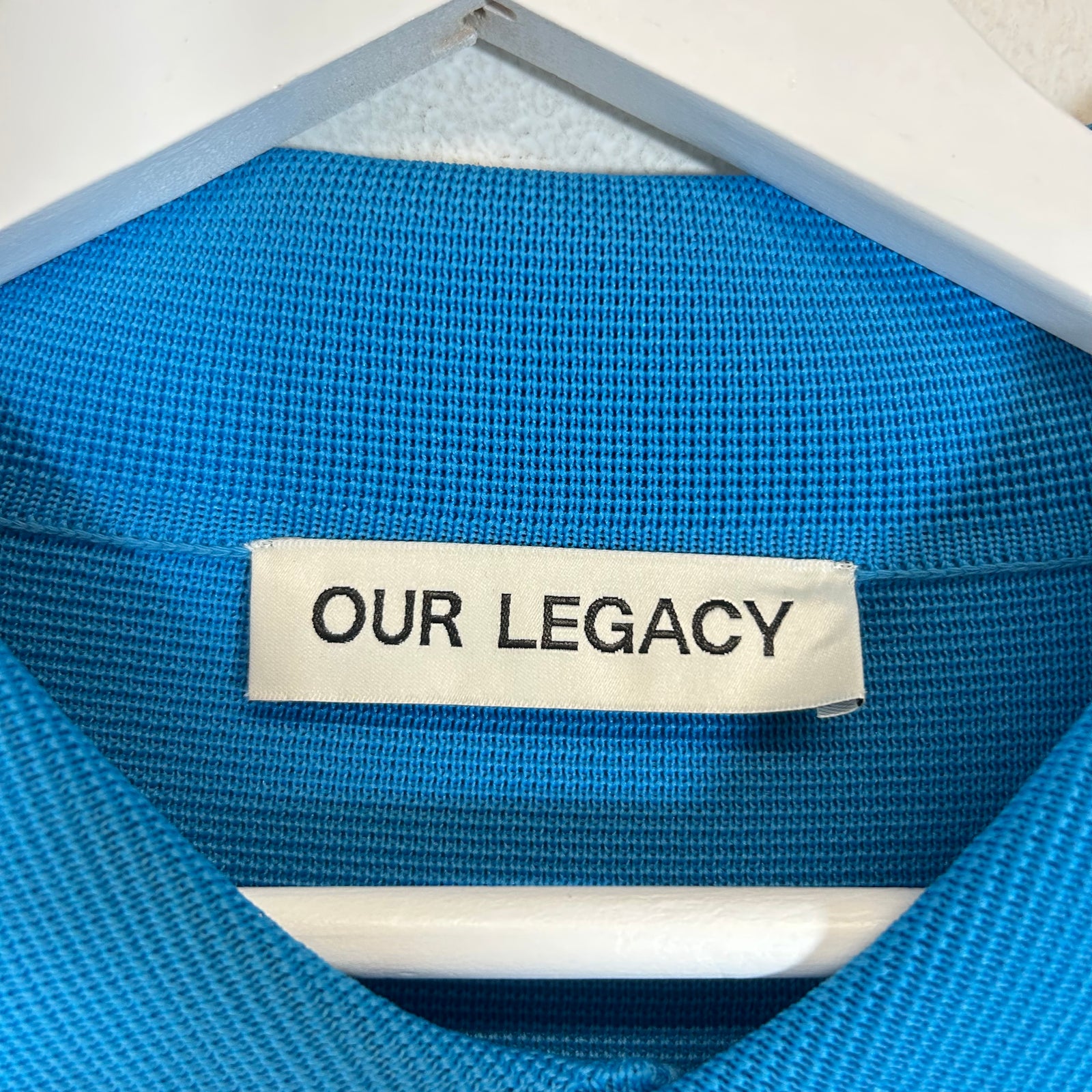 Our Legacy Blue Evening Polo Cardigan Size 52