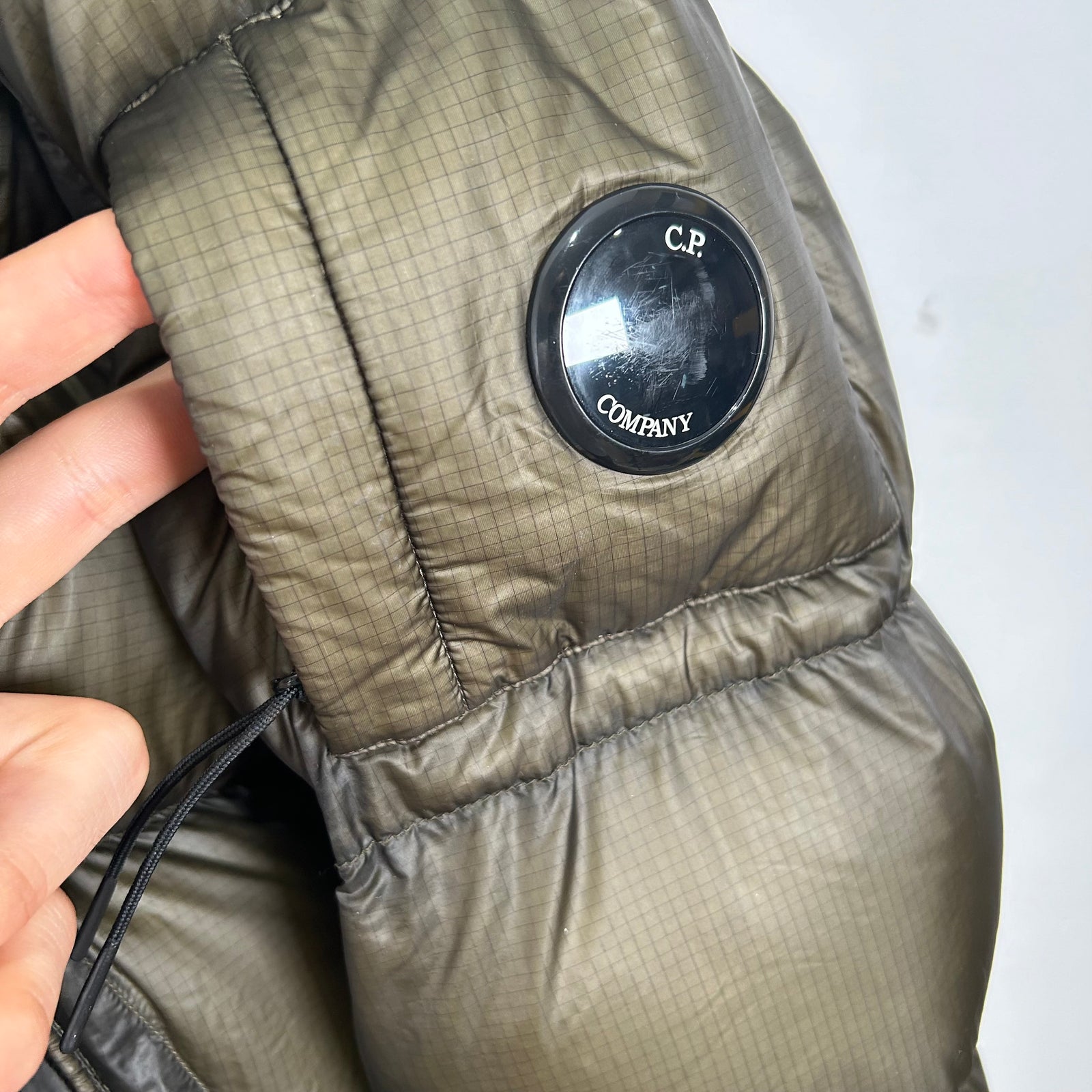 CP Company Olive Shell Down Jacket Size M