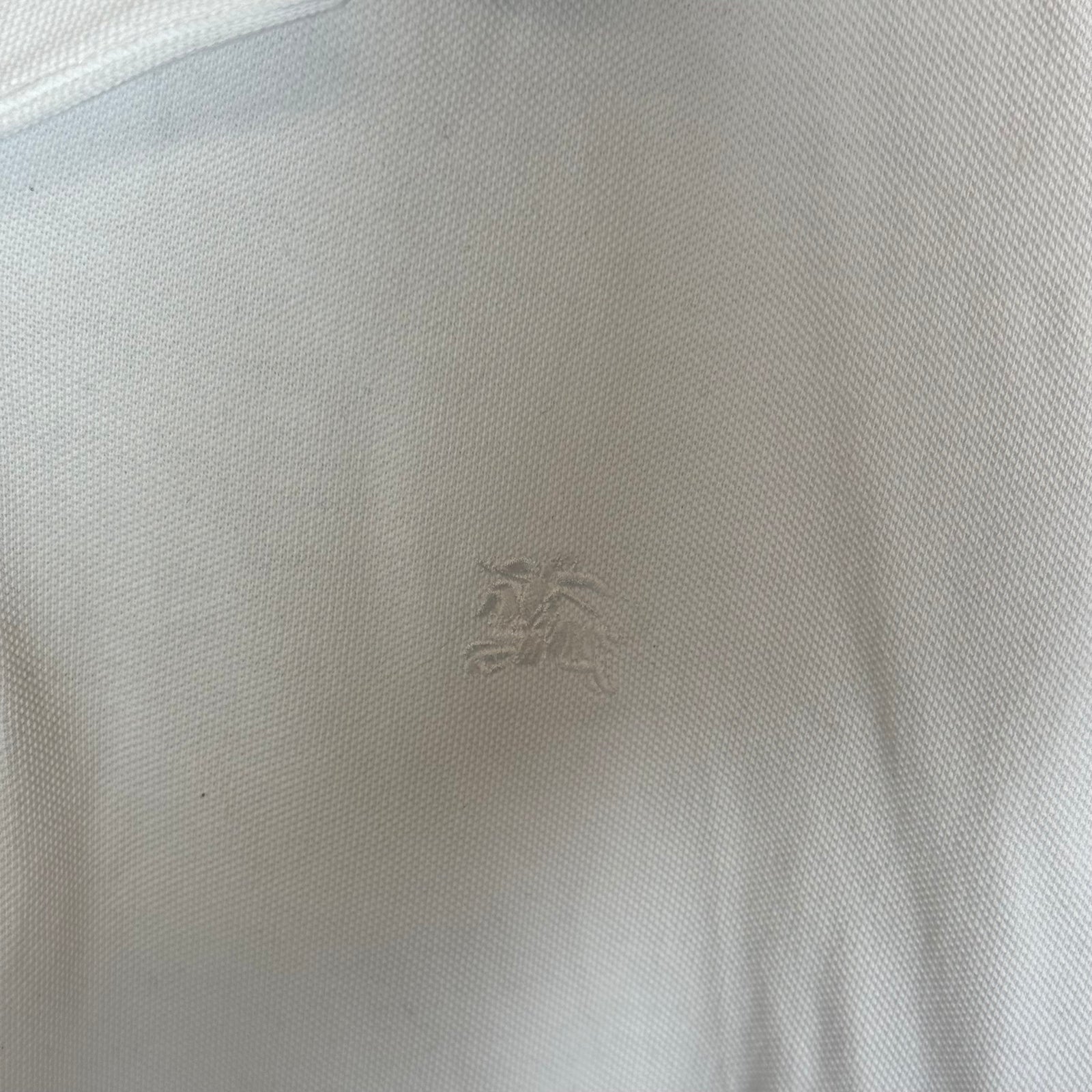 Burberry White Polo Shirt Size XXL