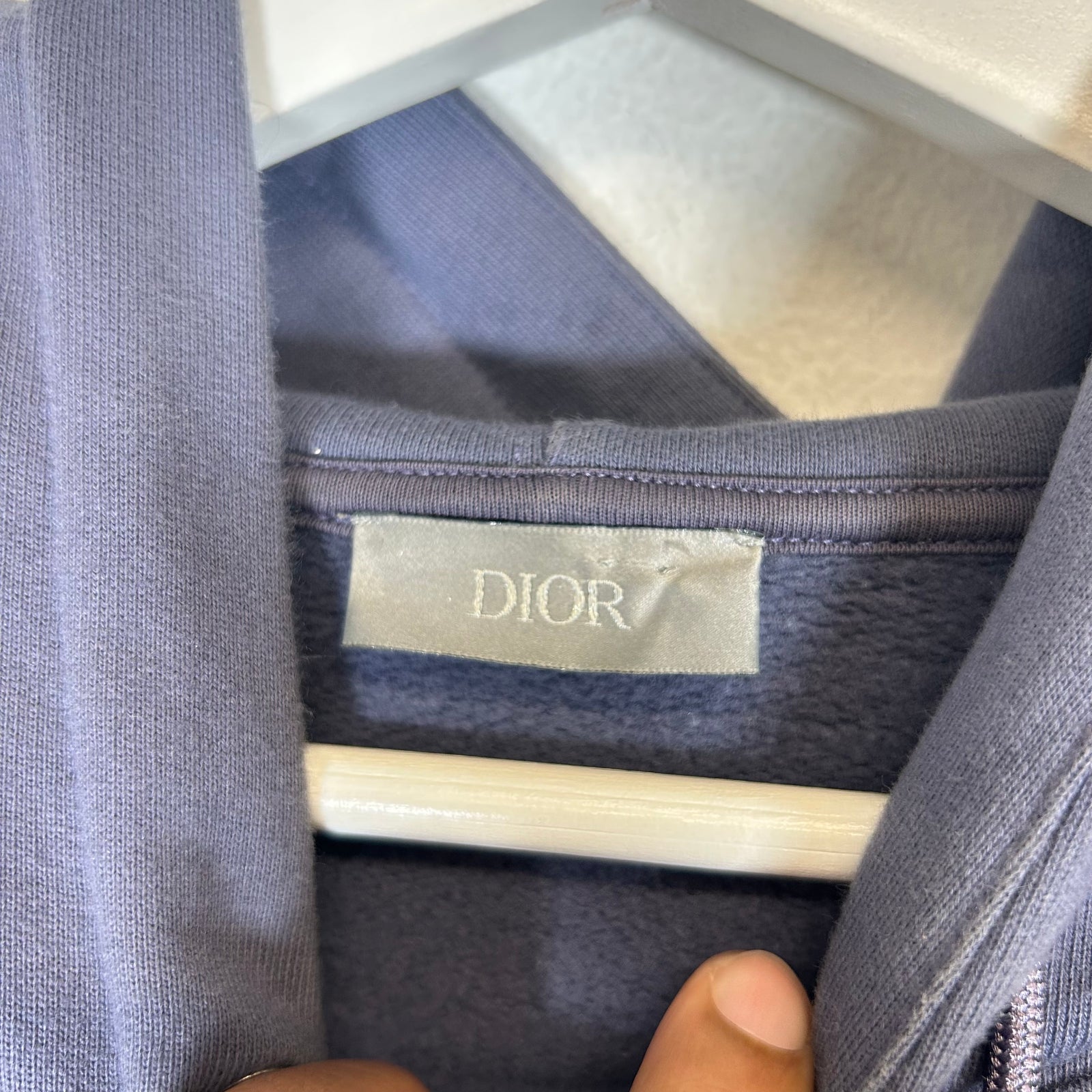 Dior Navy Icon CD Logo Hoodie Size XL