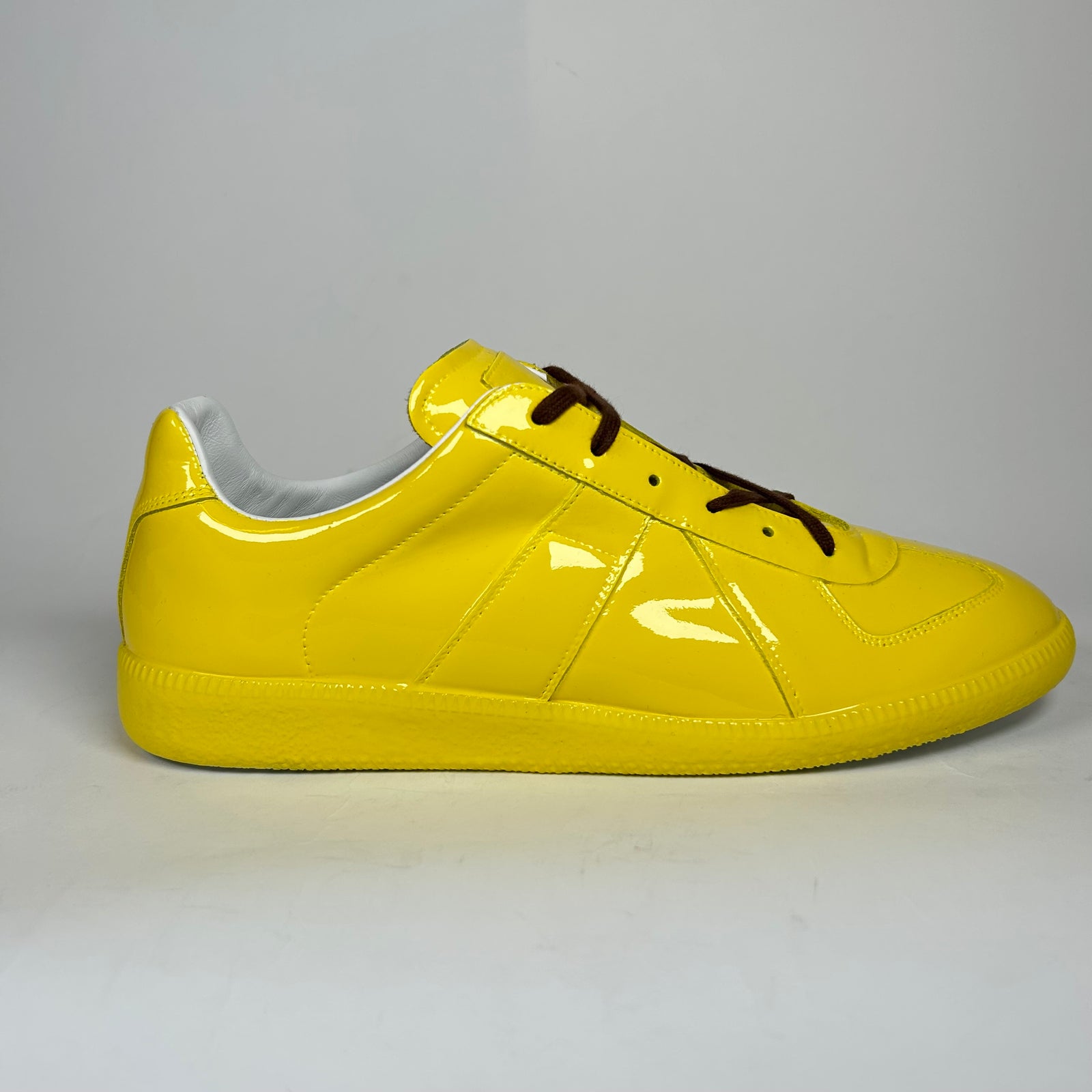 Maison Margiela Yellow Patent Leather Gats Size 45
