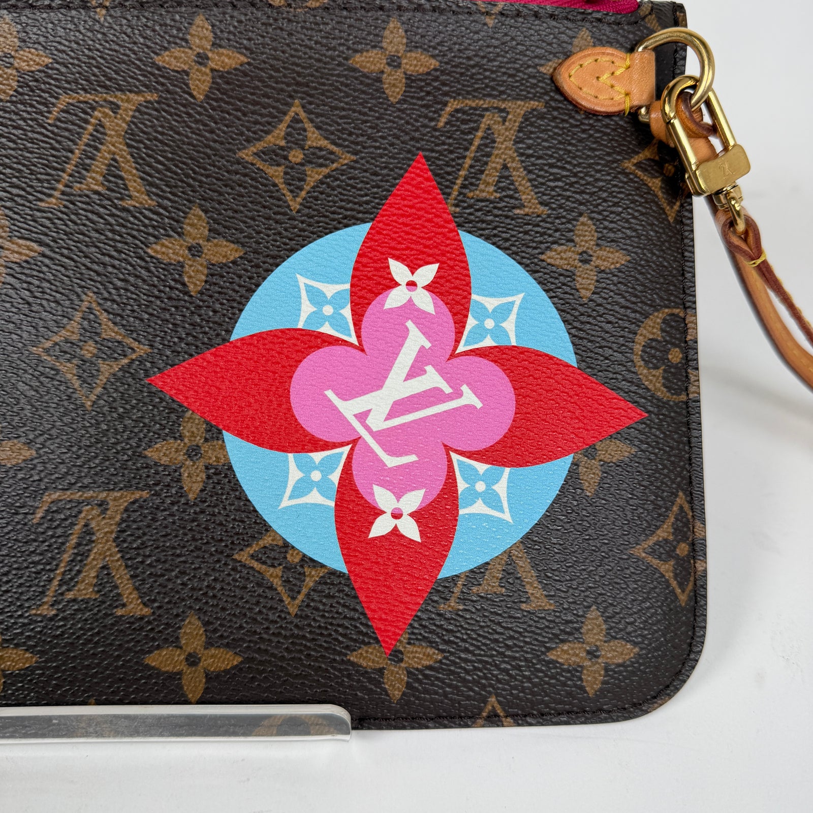 Louis Vuitton Monogram Travel Stickers Neverfull Pouch