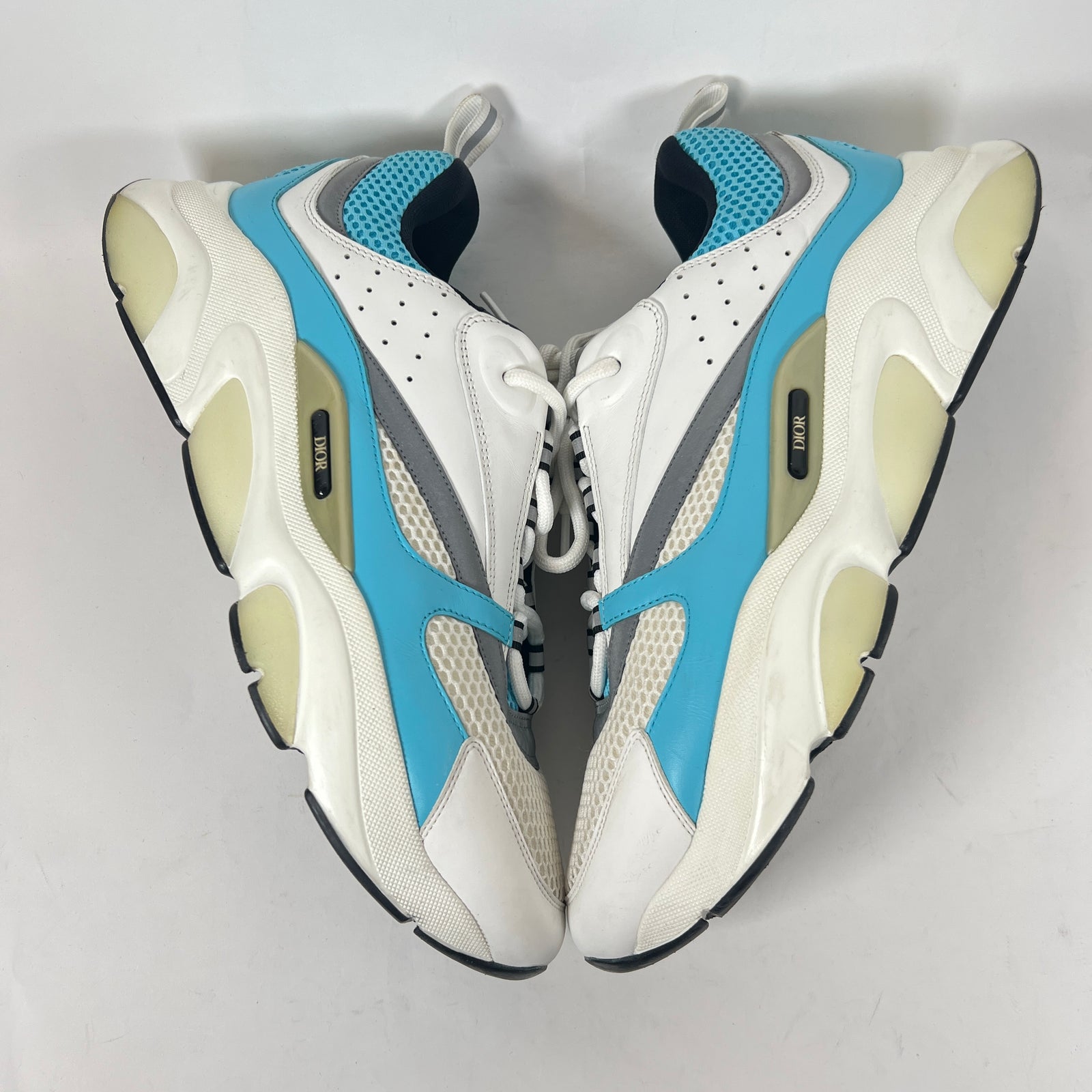 Dior B22 White/Light Blue Sneaker Size 45
