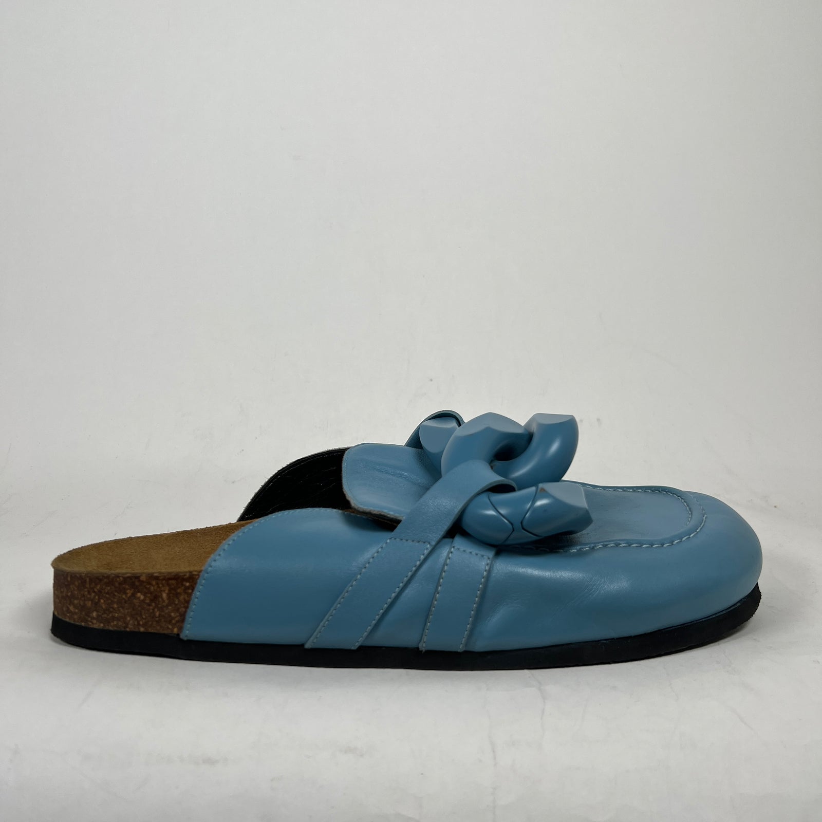 JW Anderson Blue Chain Leather Loafer Size 45