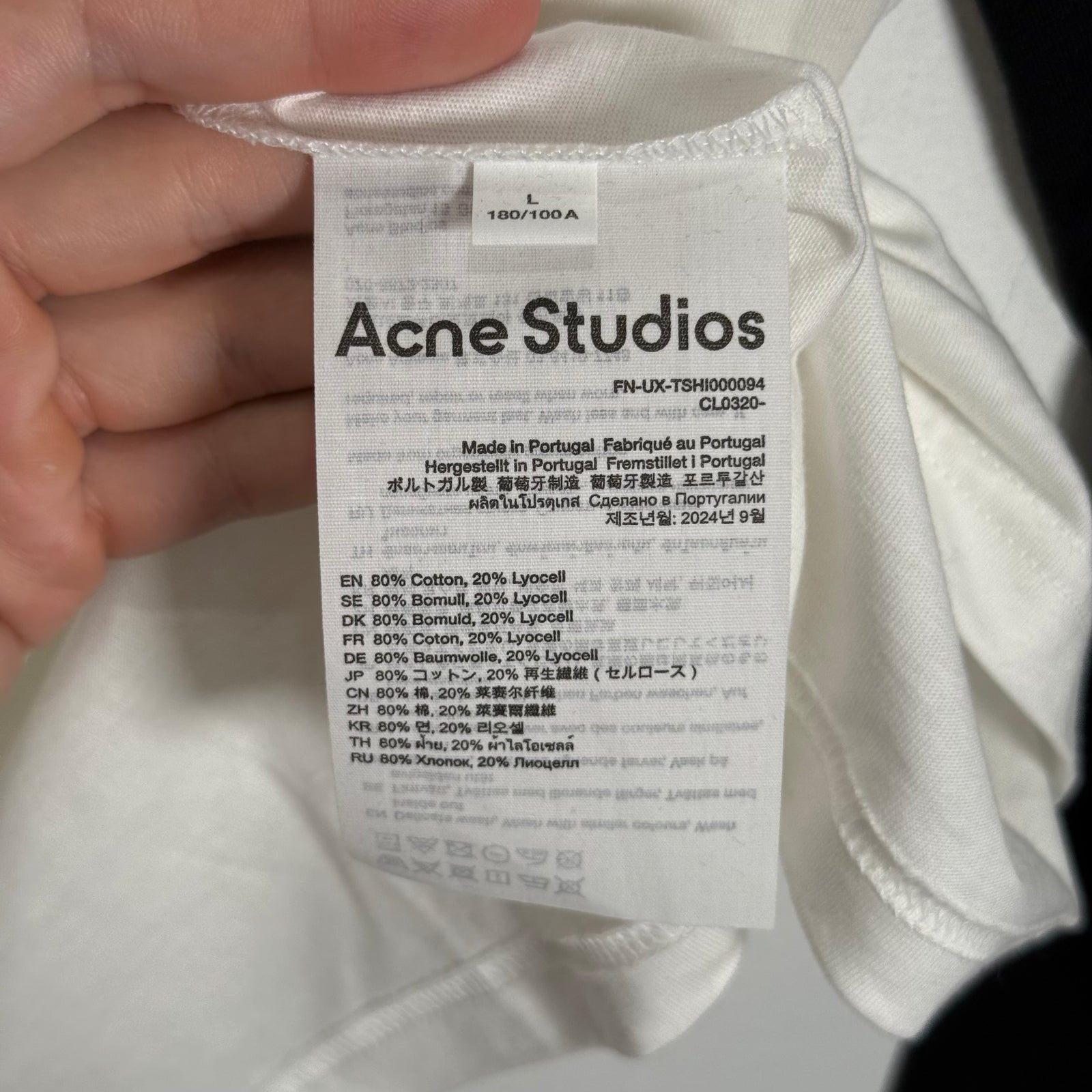 Acne Studios Bow Graphic Longsleeve Size L