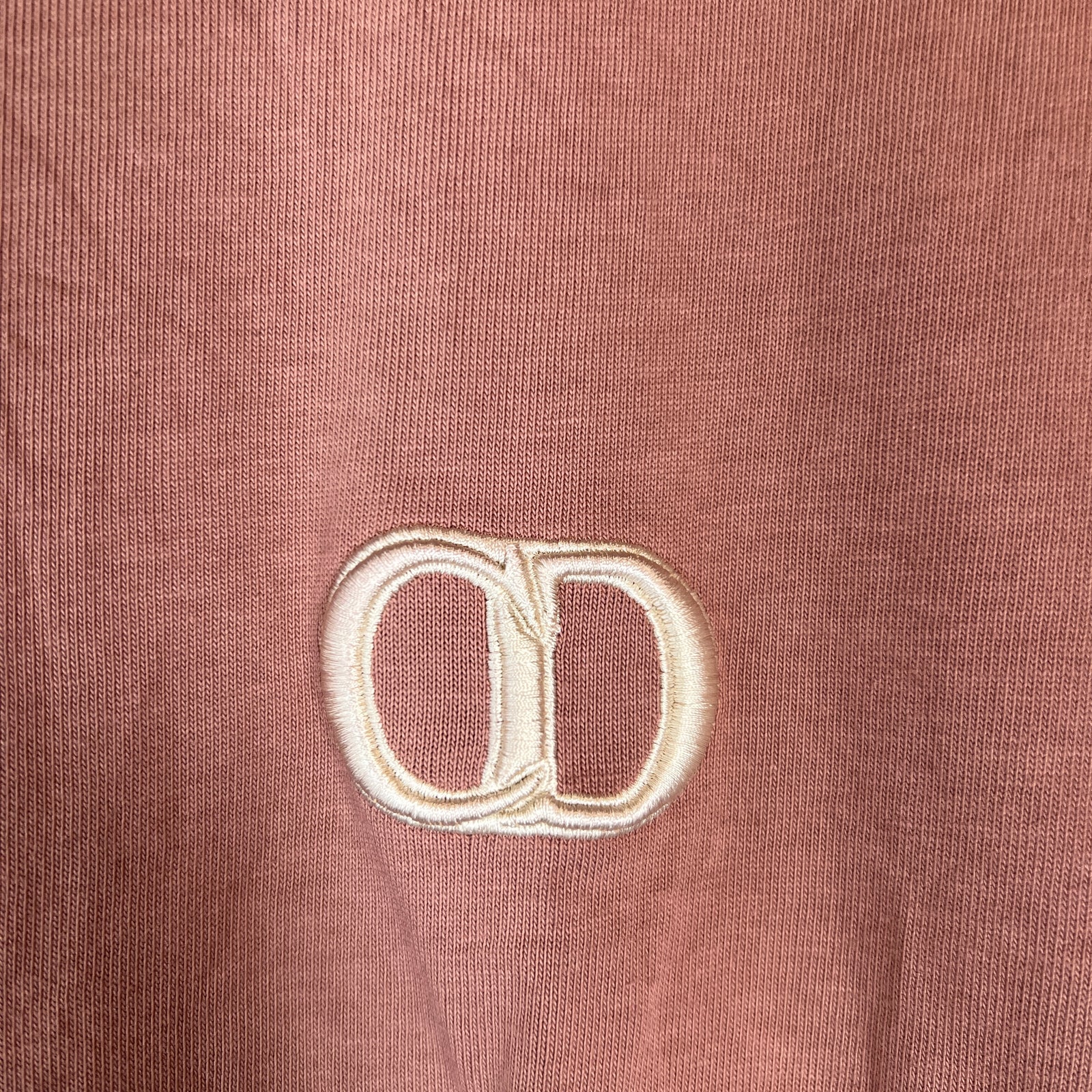 Dior Pink CD Icon Logo T-Shirt Size L