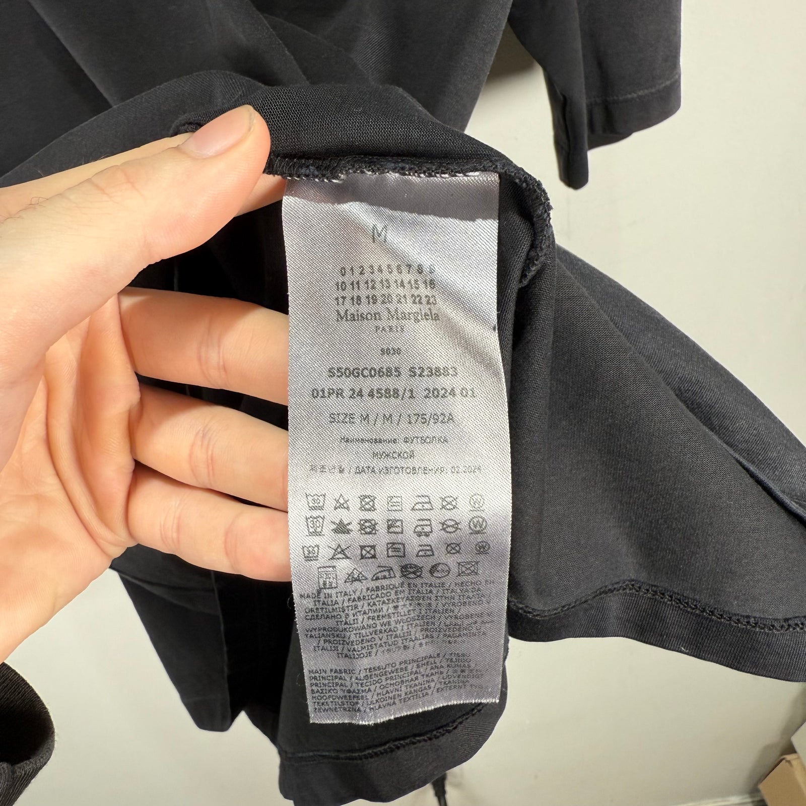 Maison Margiela Distressed Logo T-Shirt Size M