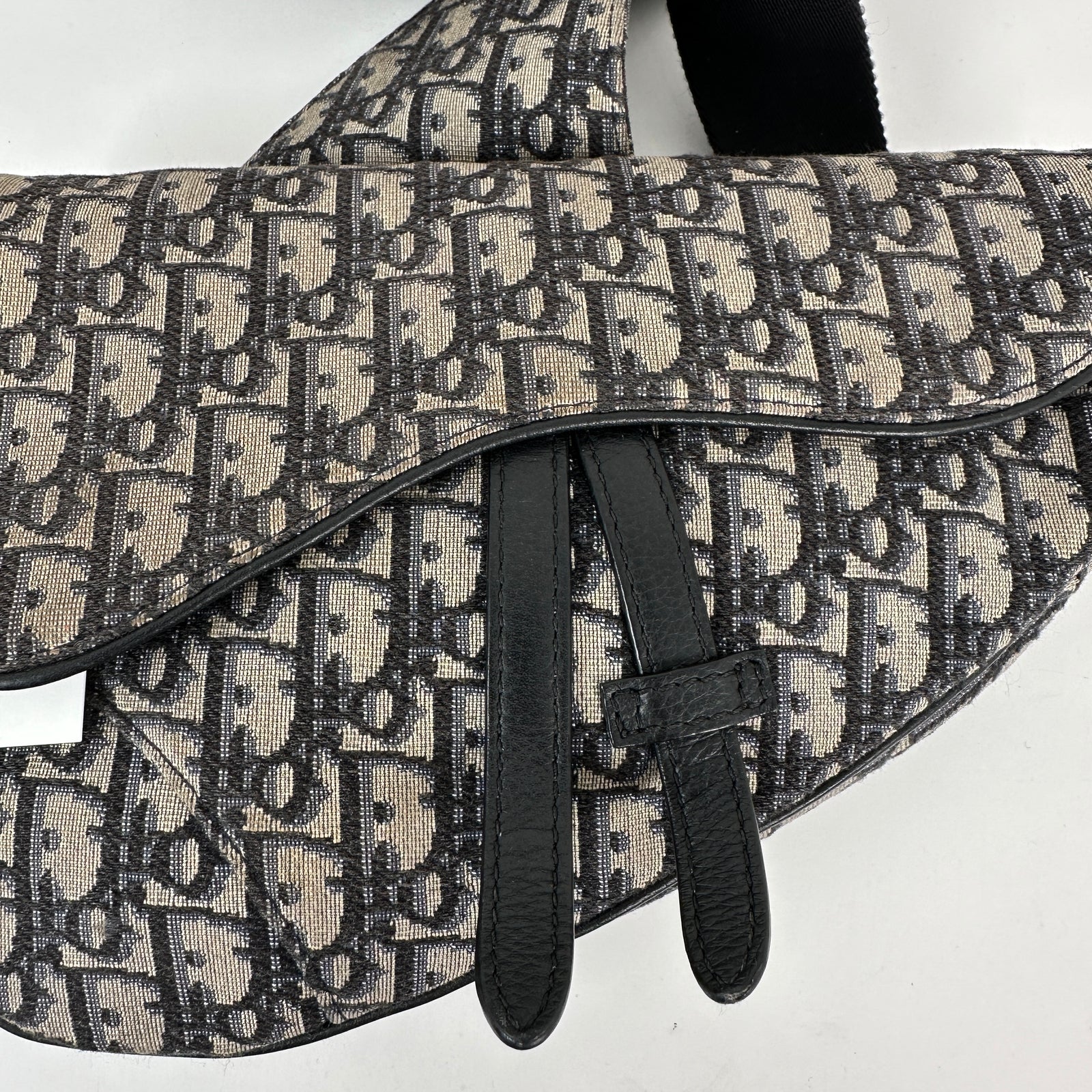 Dior Mens Oblique Saddle Crossbody Bag