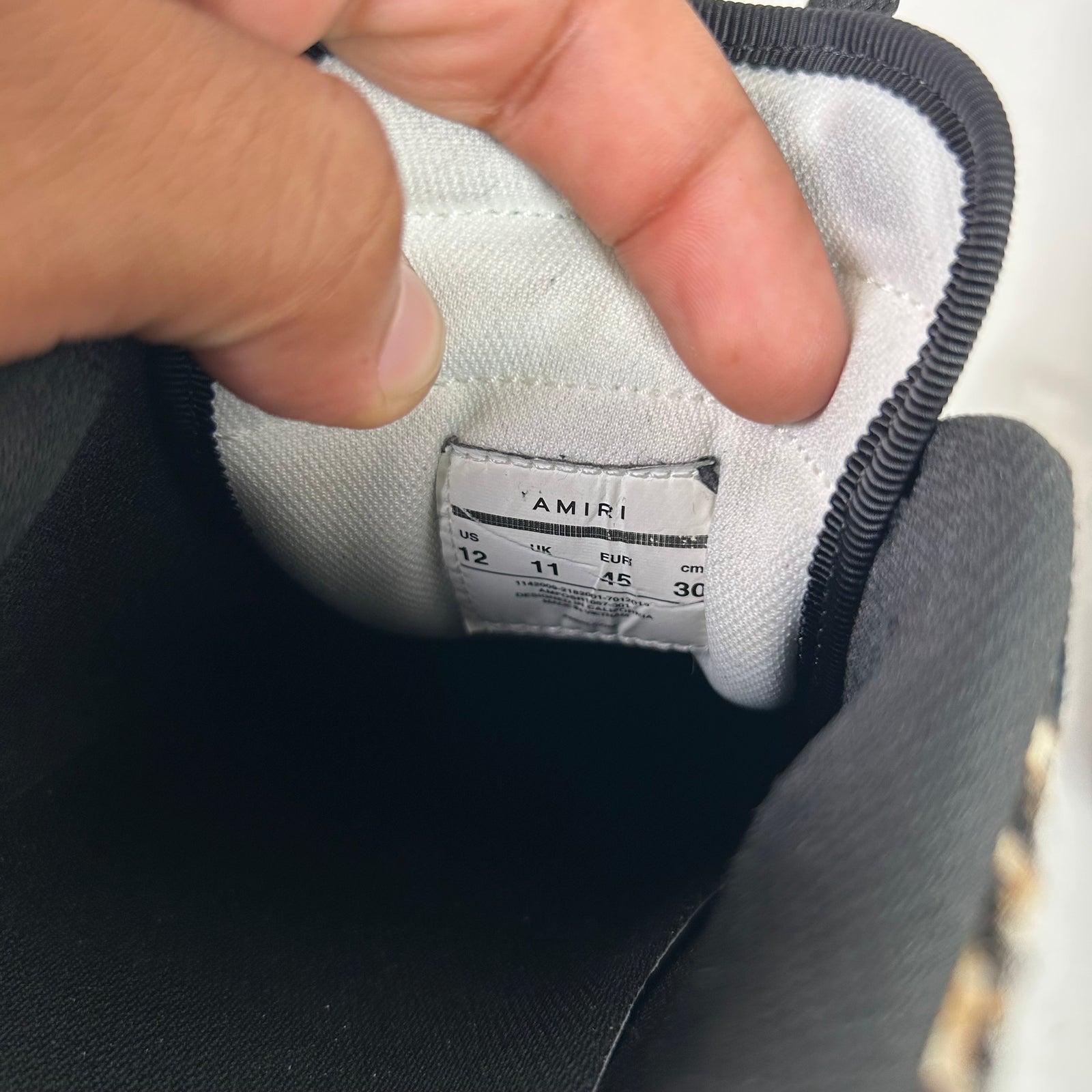 Amiri Leopard Skel Low-Top Sneaker