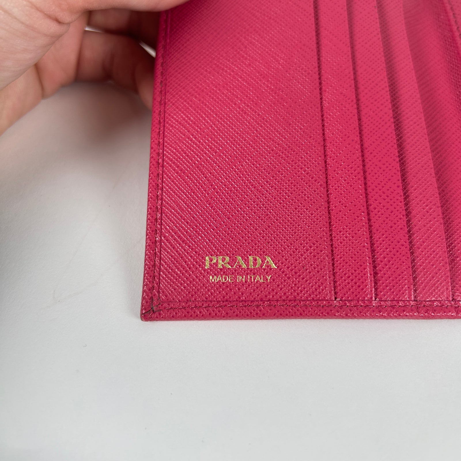 Prada Small Saffiano Pink Wallet