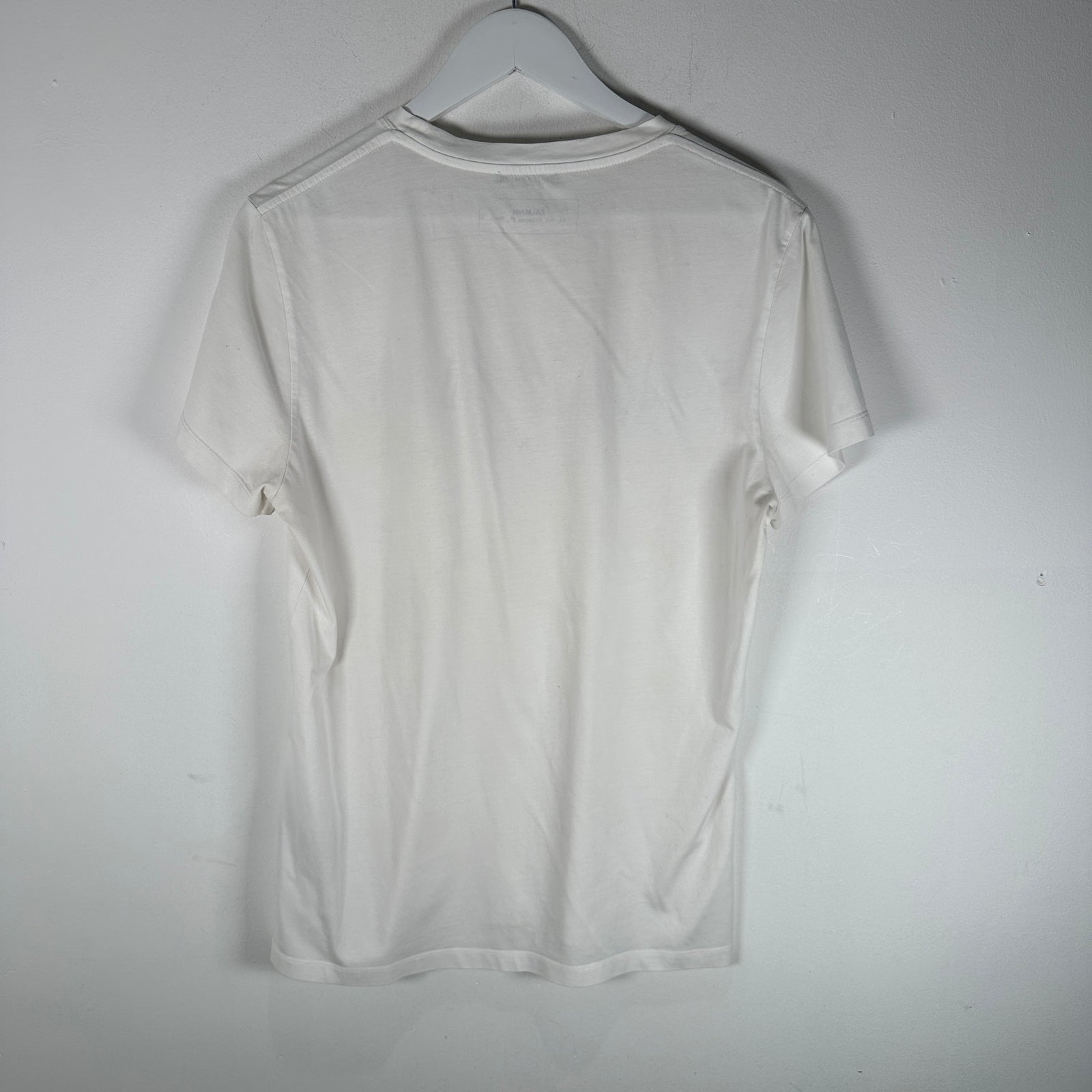 Balmain Logo Graphic White T-Shirt Size M