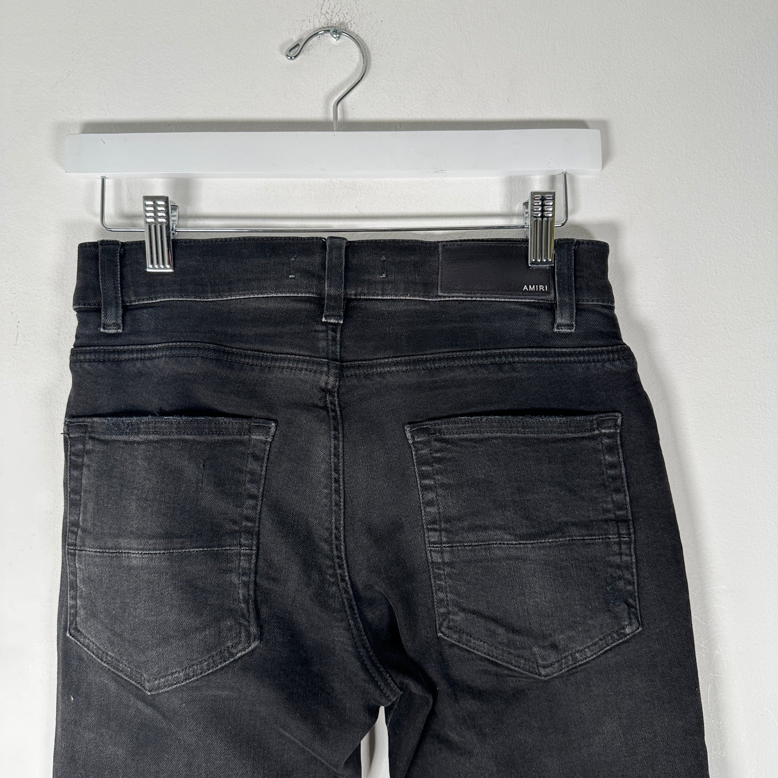Amiri MX1 Black Paisley Patch Jeans Size 28