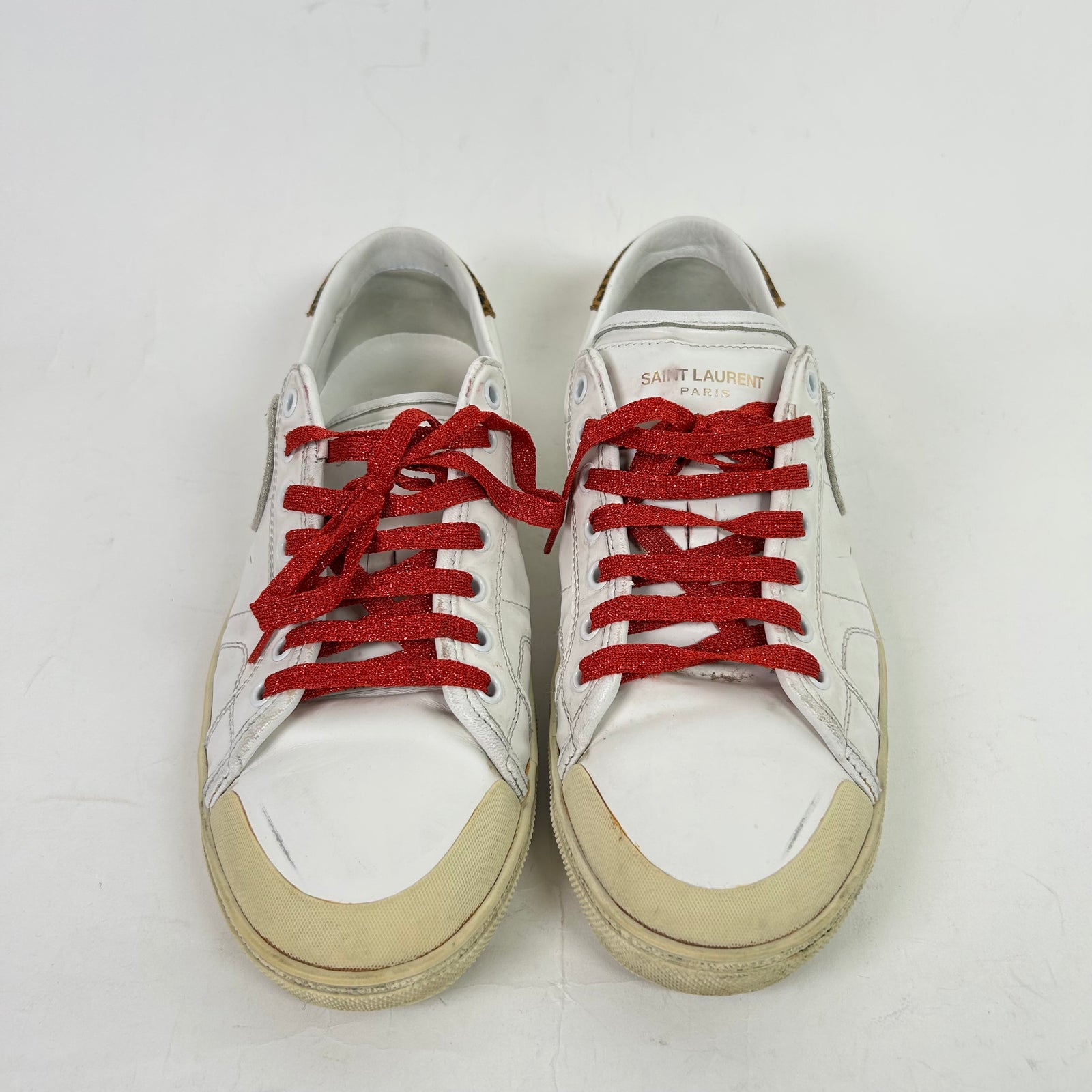 Saint Laurent SL 37 Diamond Leather Lowtop Sneakers