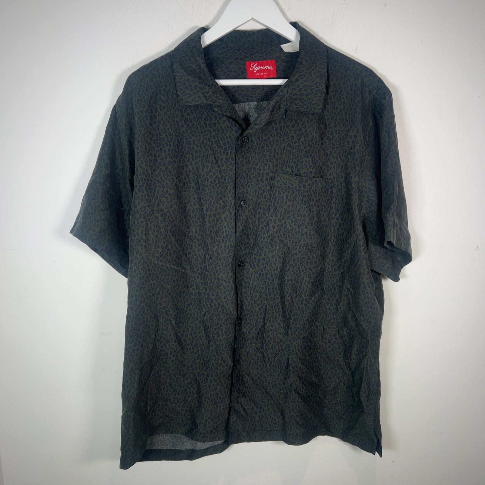 Supreme Silk Leopard Print T-Shirt