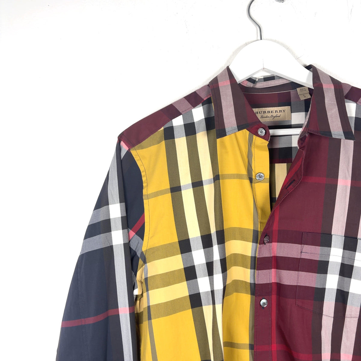 Burberry Plaid Button-Up Shirt