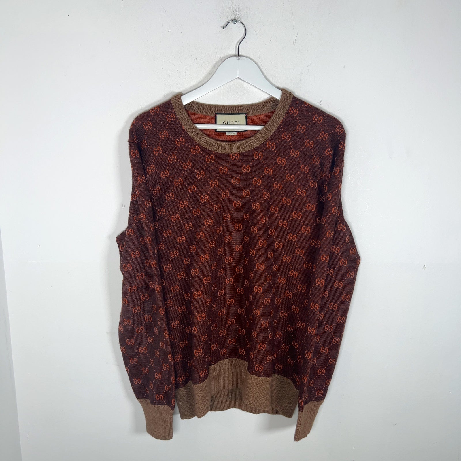 Gucci All Over Supreme Print Sweater