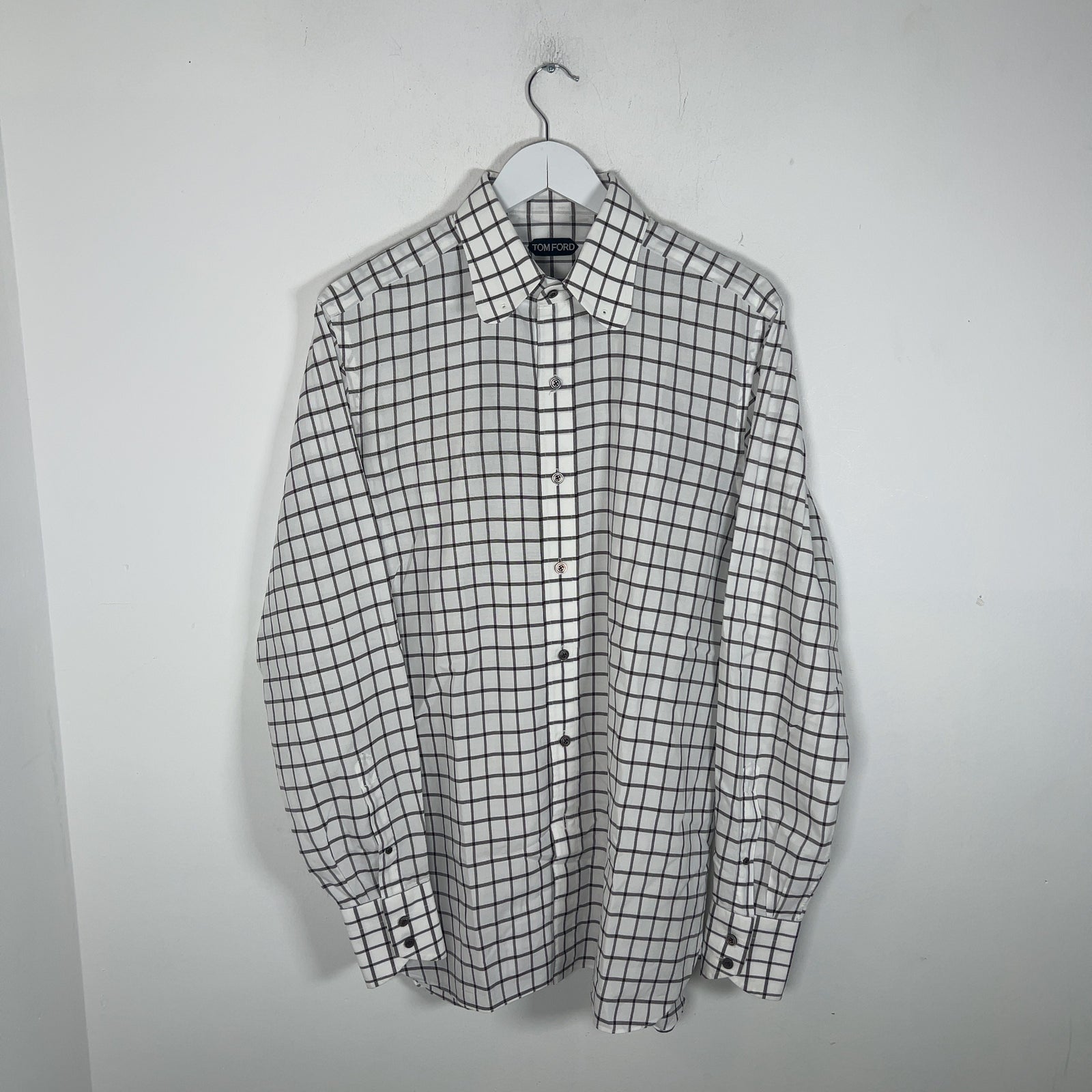 Tom Ford Plaid Button-Up Shirt