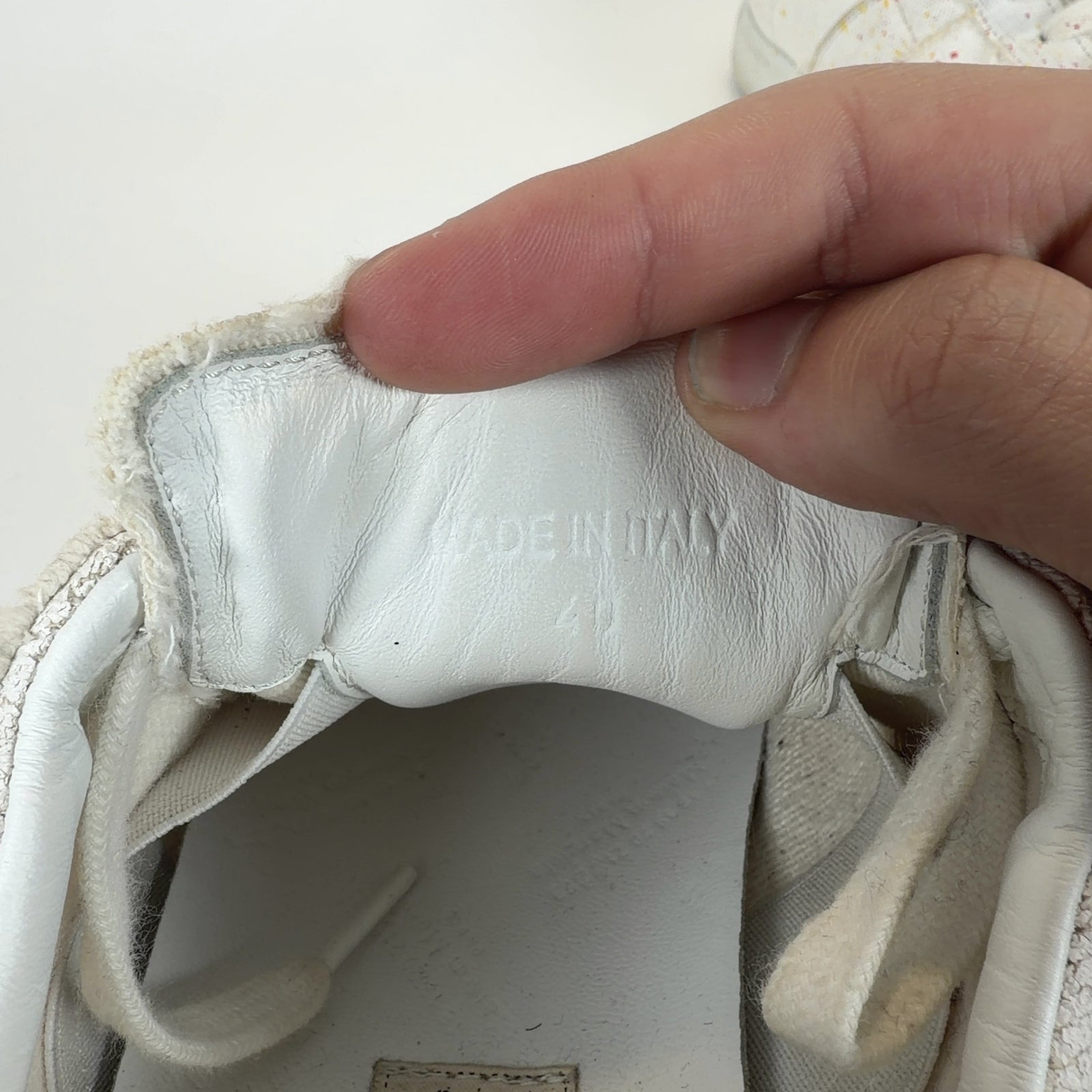 Maison Margiela White Paint Splatter Repilca Gats