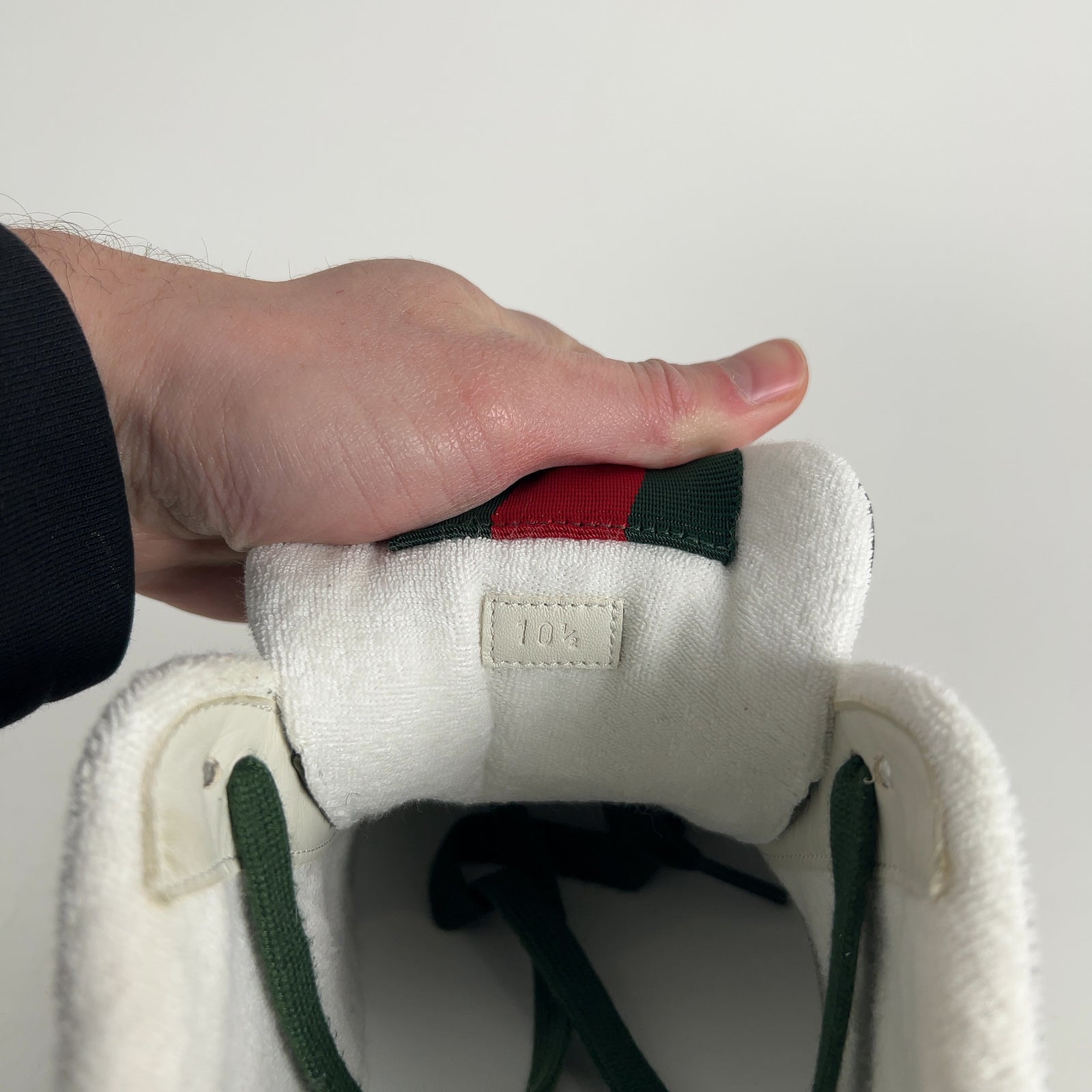 Gucci Re-Web Green GG Low Top Low Top Sneakers Size 11.5