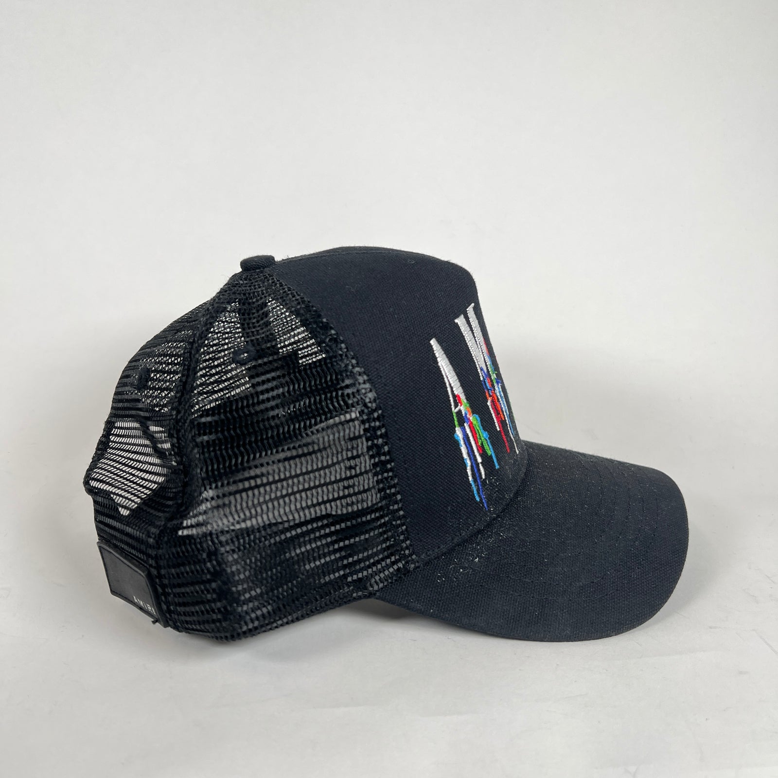 Amiri Paint Drip Logo Black Trucker