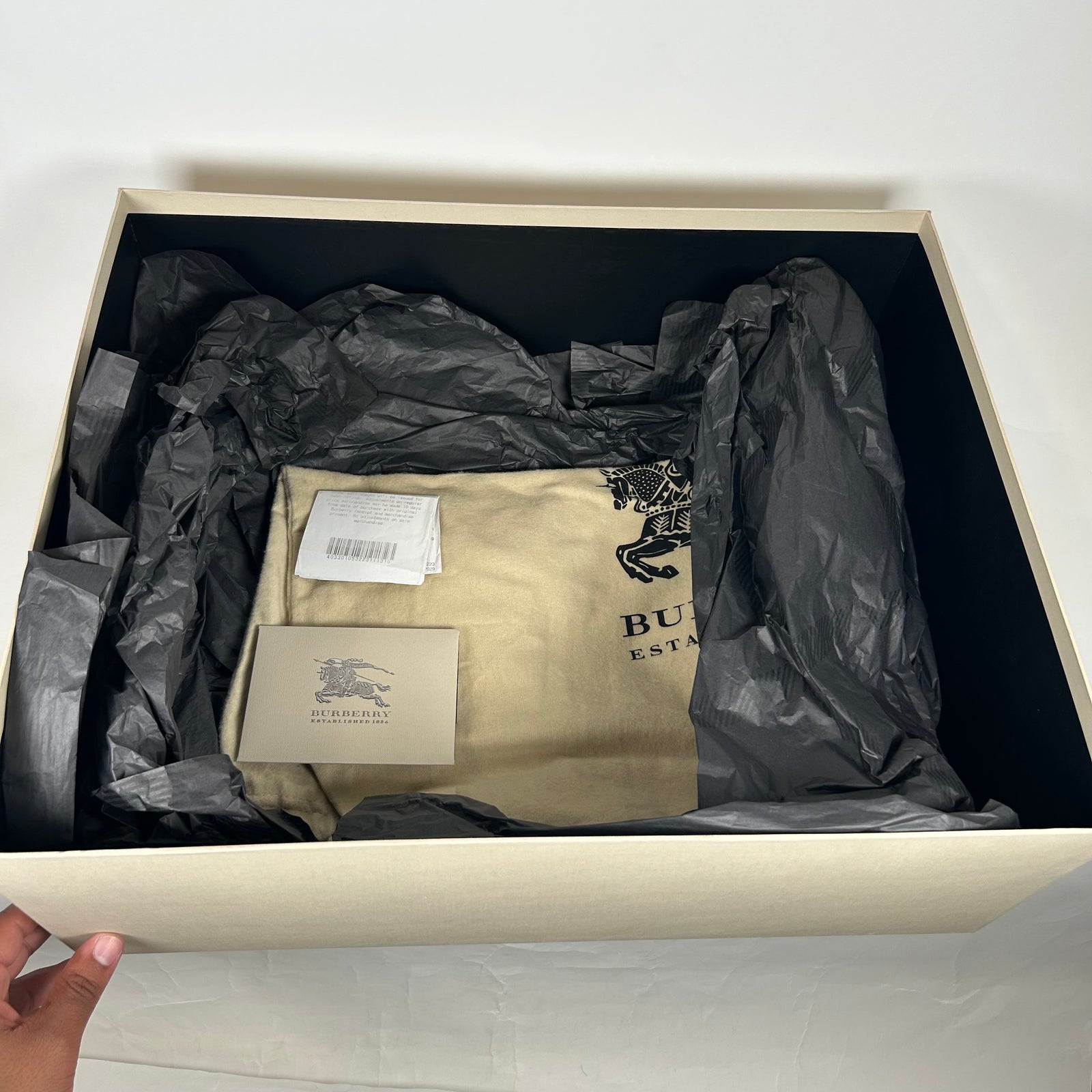 Burberry Grey Nova Check Victoria Tote Bag