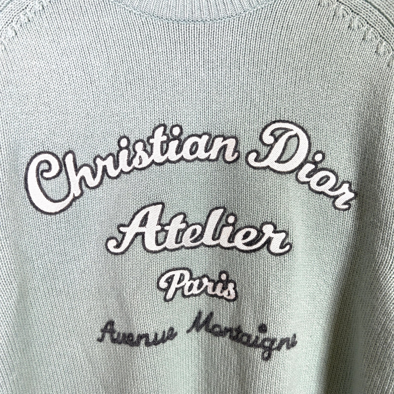 Dior Alterier Logo Embroidered Knit Sweater