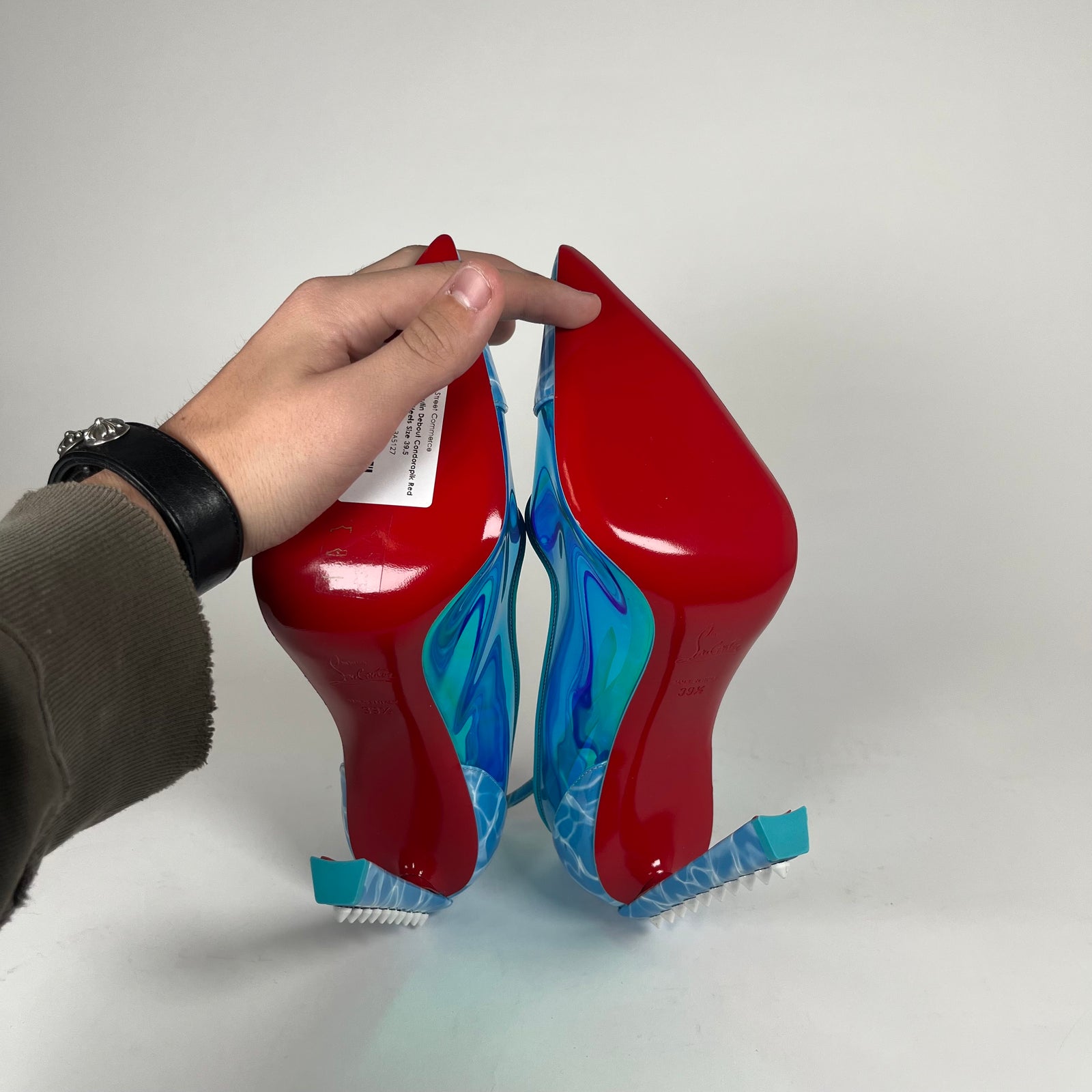 Christian Louboutin Debout Condorapik Red-Sole Heels Size 39.5