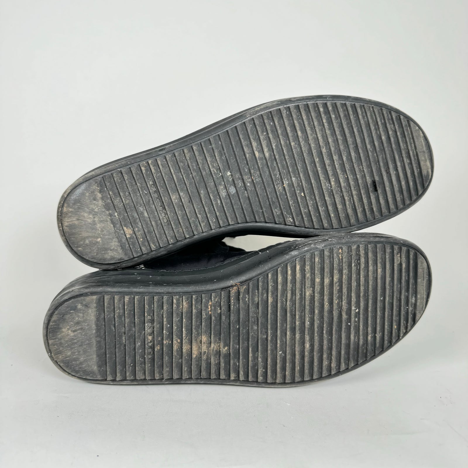 Rick Owens Drkshdw Black Nylon Ramones Size 45