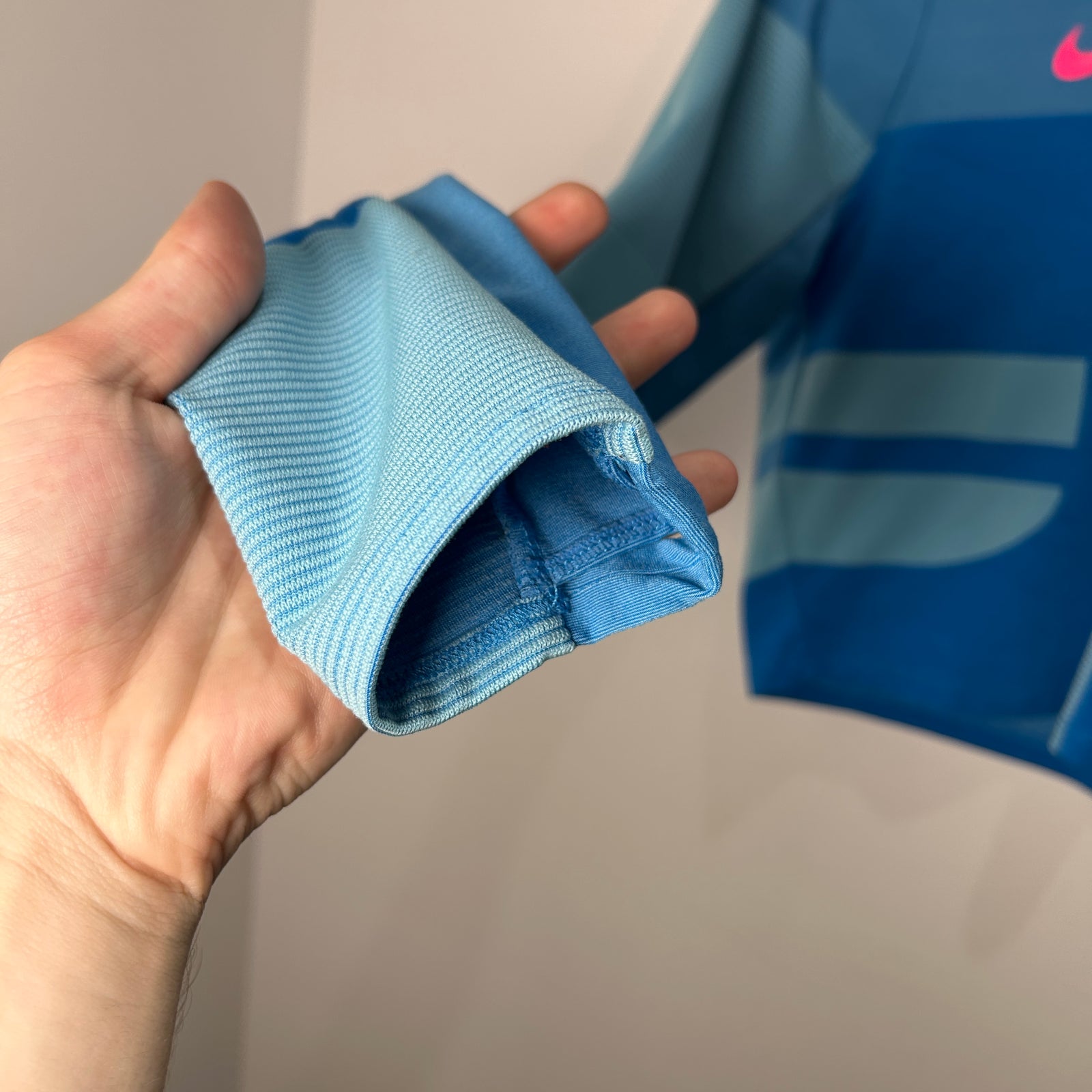 Off-White x Nike Dri-Fit Blue 'Sport' Long-Sleeve Shirt Size M
