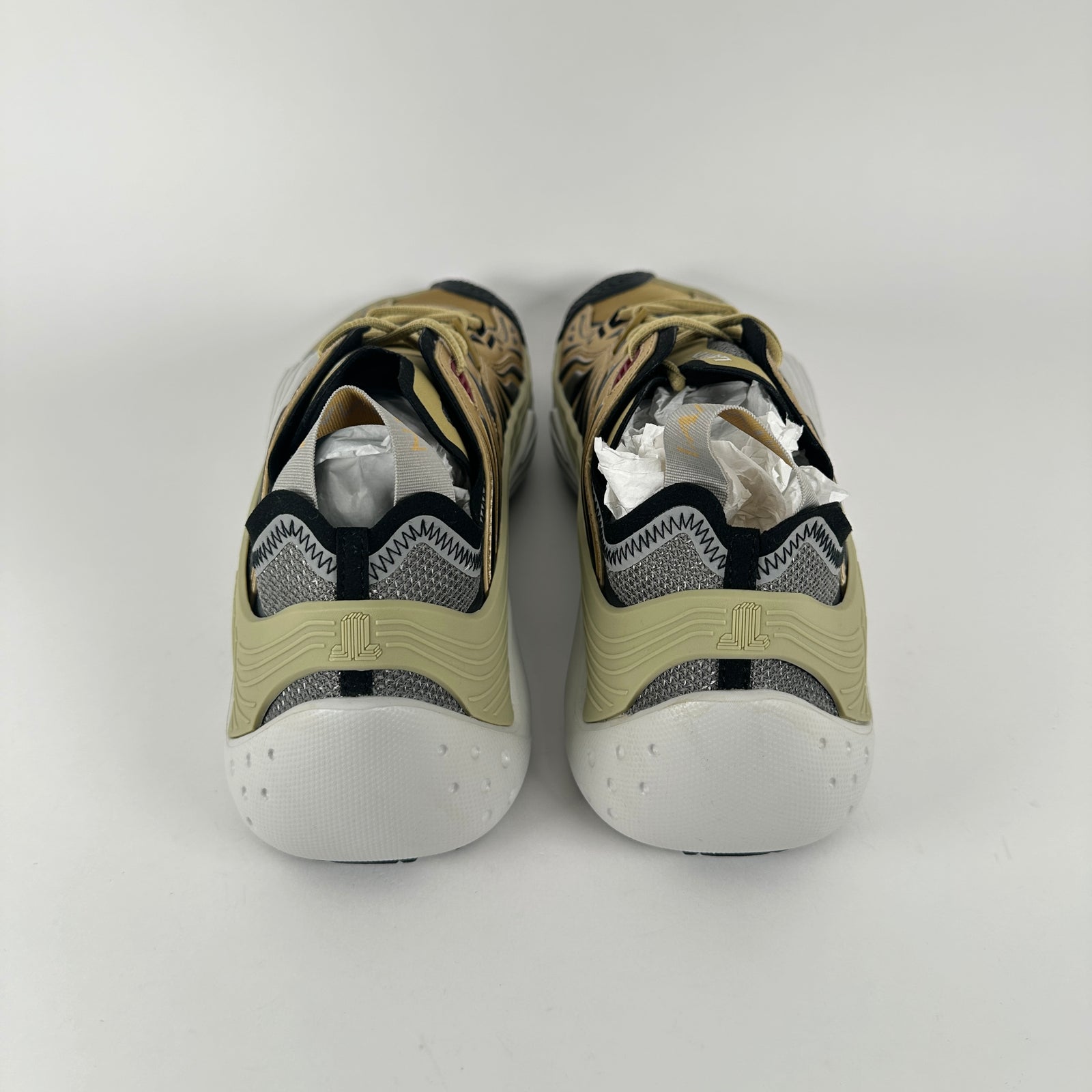 Lanvin Flash Low Top Top Gold Sneakers Size 44