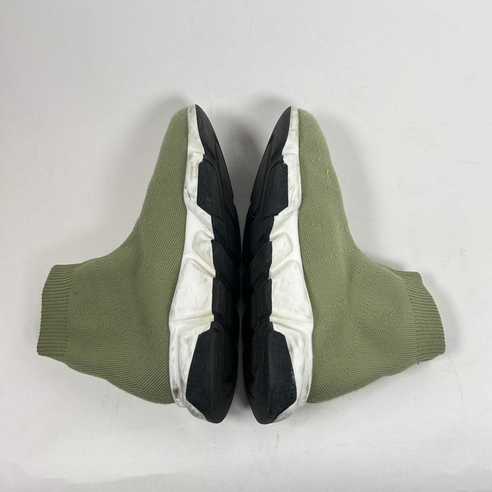 Balenciaga Kids Green Sock Runners Size 1