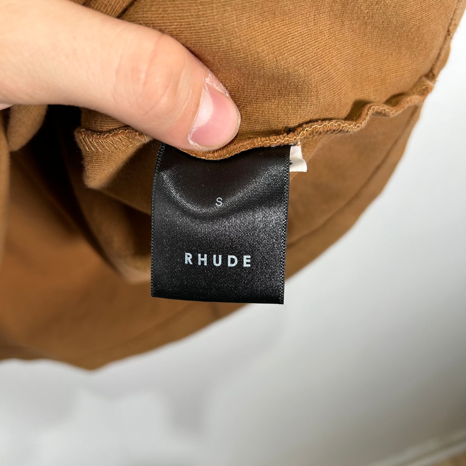 Rhude Brown Triangle Logo Pocket T-Shirt Size S