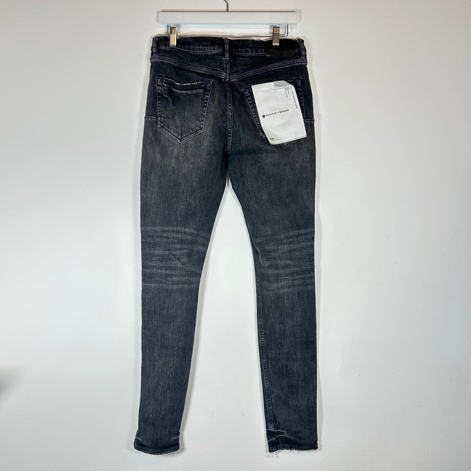 Purple Brand Grey Distressed Jeans Size 30