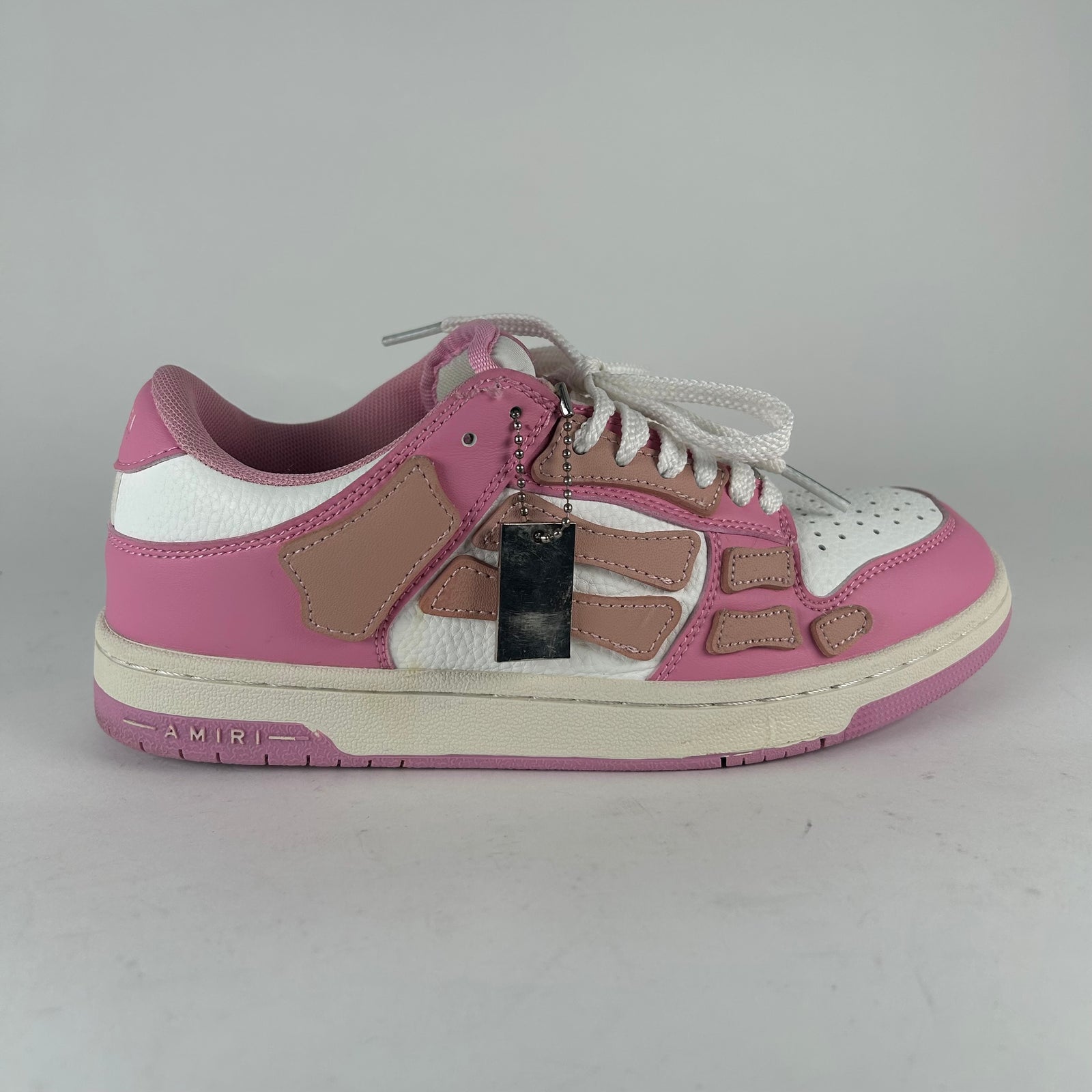 Amiri Pink Skeleton Low Sneaker Size 7