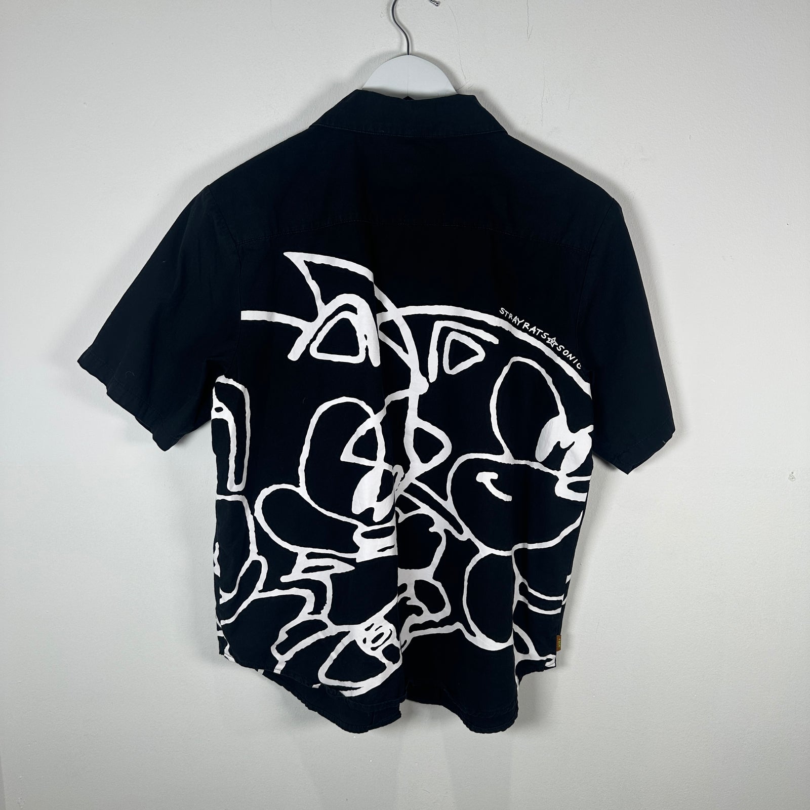 Stray Rats 'Sonic' Button Up Work Shirt Size S