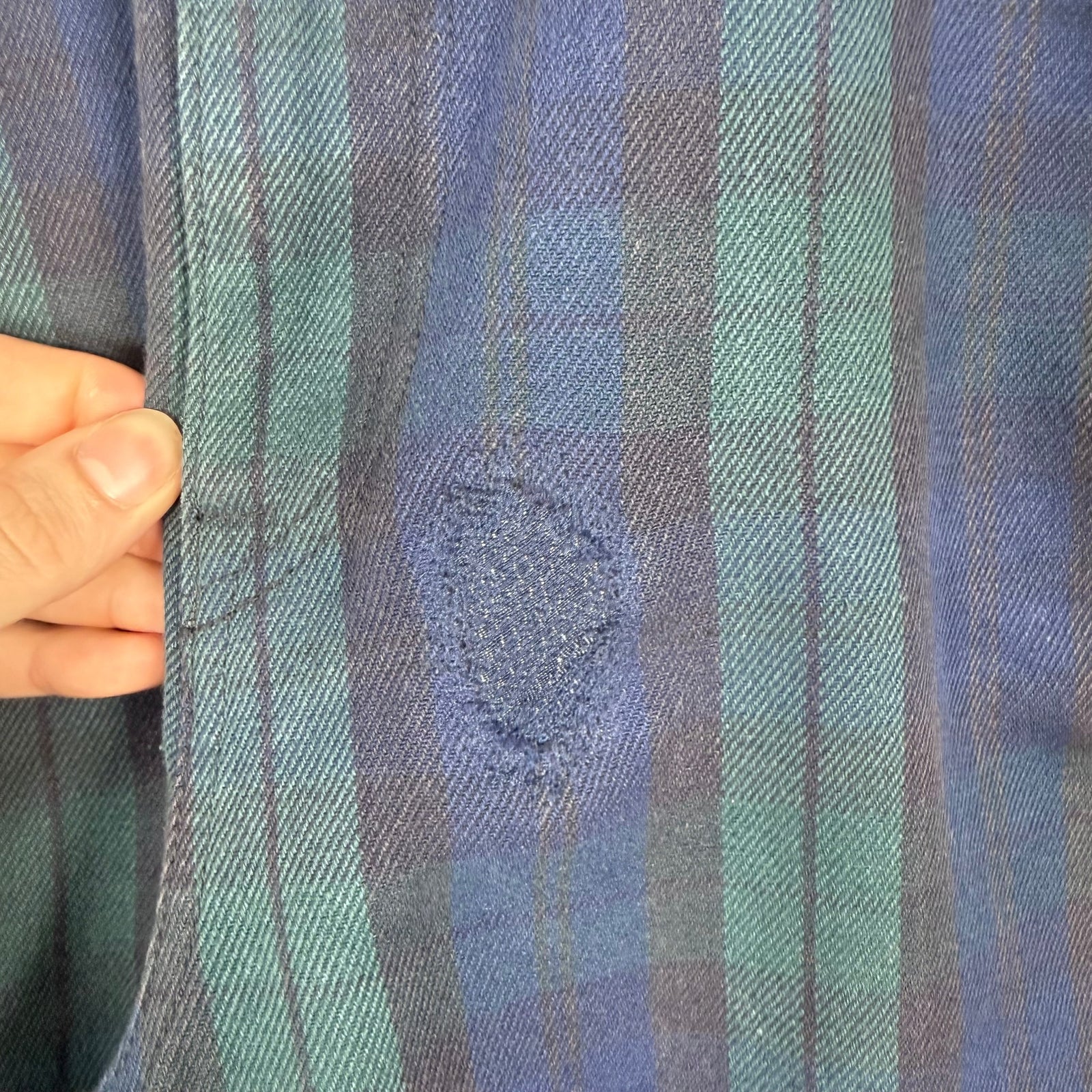 Kapital Plaid Blue/Green Gem Pants Size 38