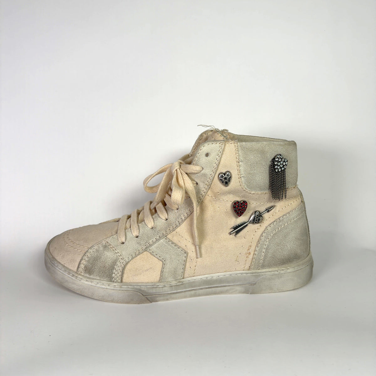 Saint Laurent FW17 'Smoking Forever' High-Top Sneakers