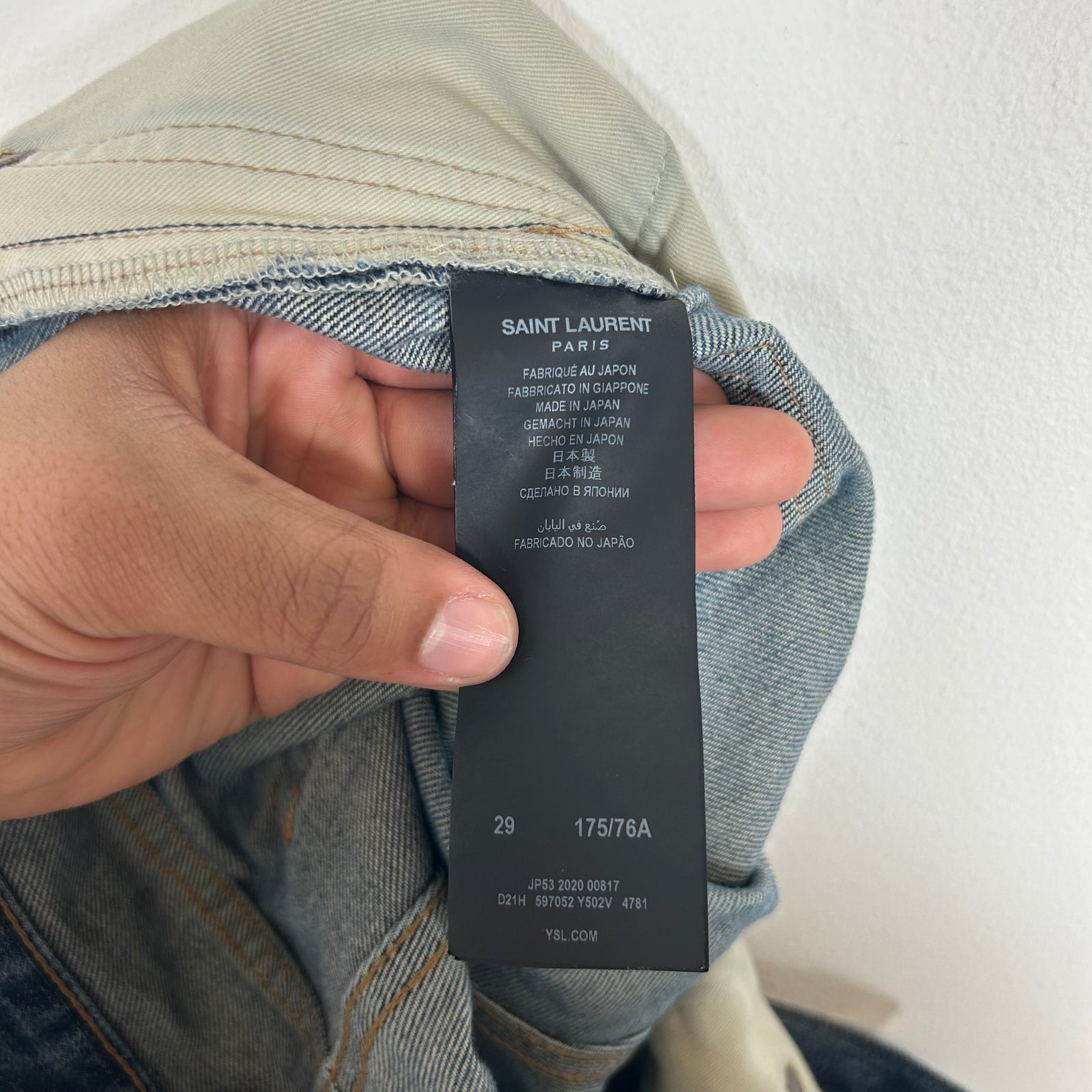 Saint Laurent Lightwash D13 Jeans Size 29