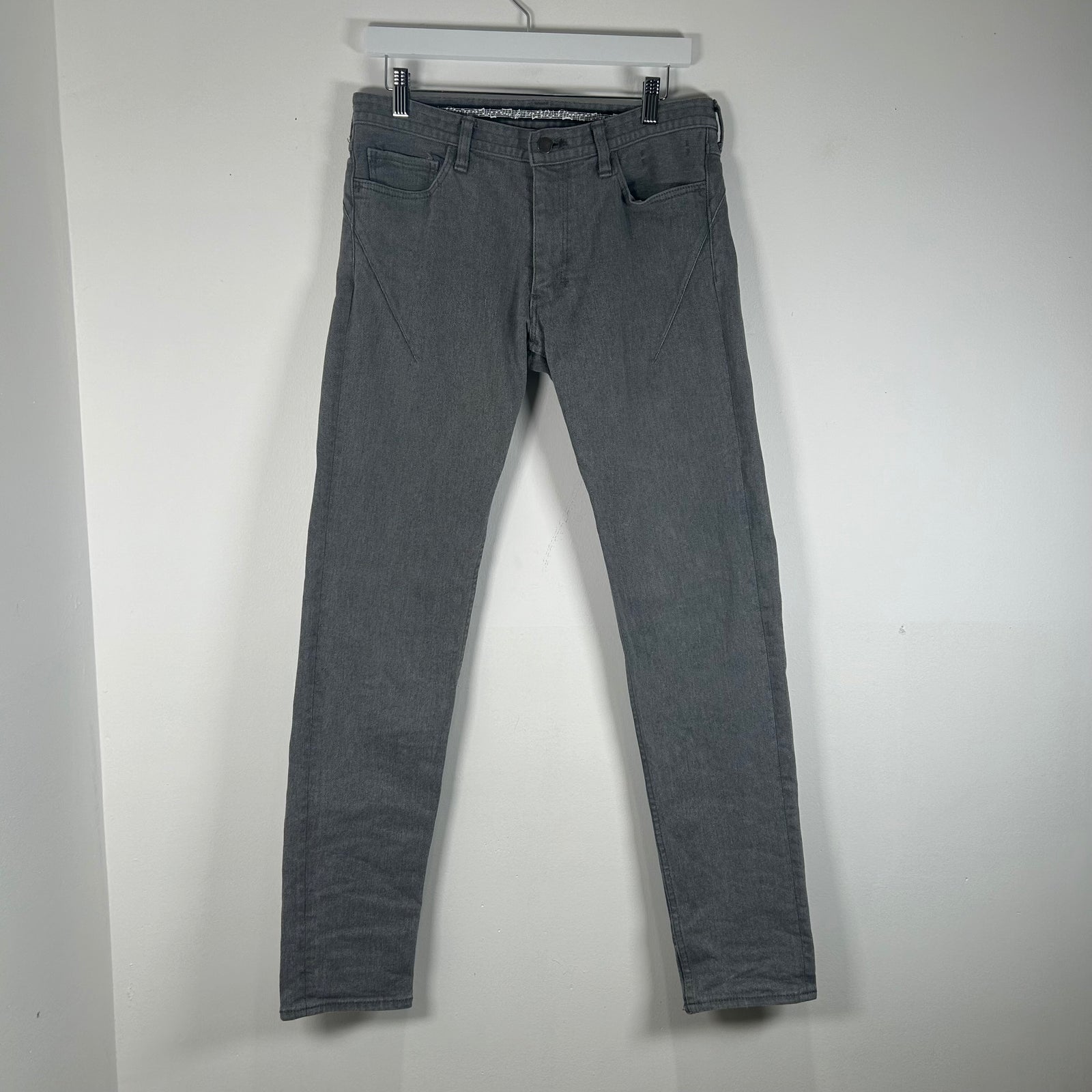 Number (N)ine 6-pocket Light Gray Pain Denim Size 31