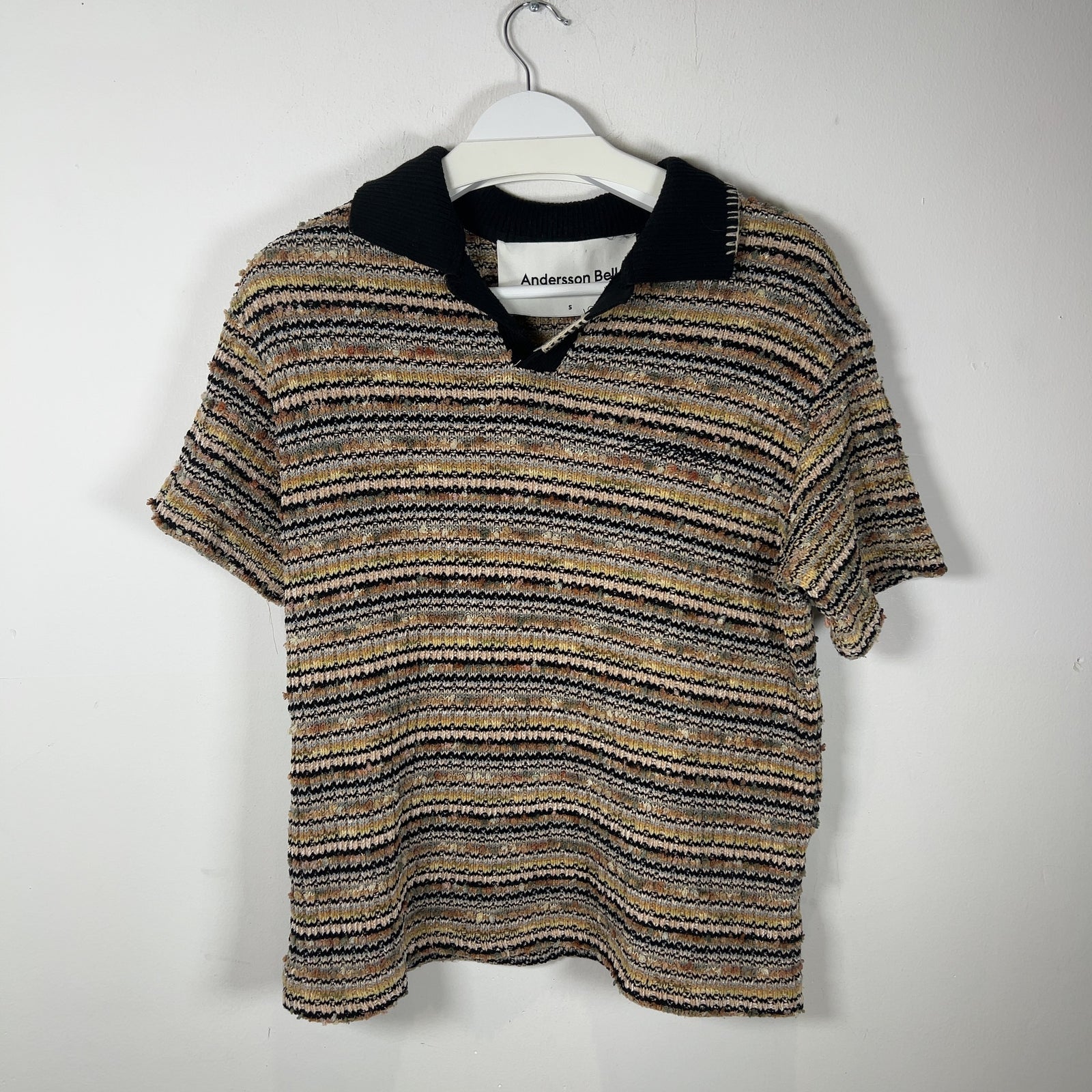 Andersson Bell Crea Bouclé Knit Polo