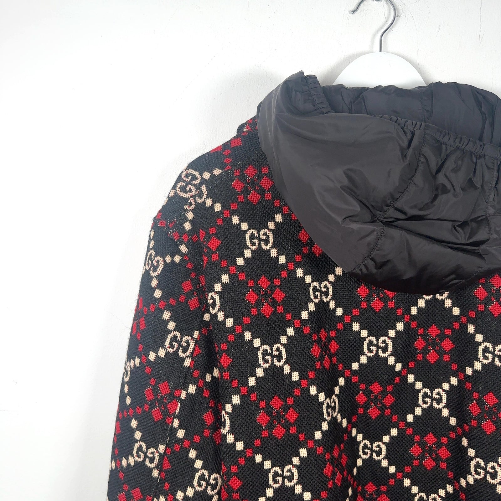 Gucci Diamond Argyle Knit Jacket Size S