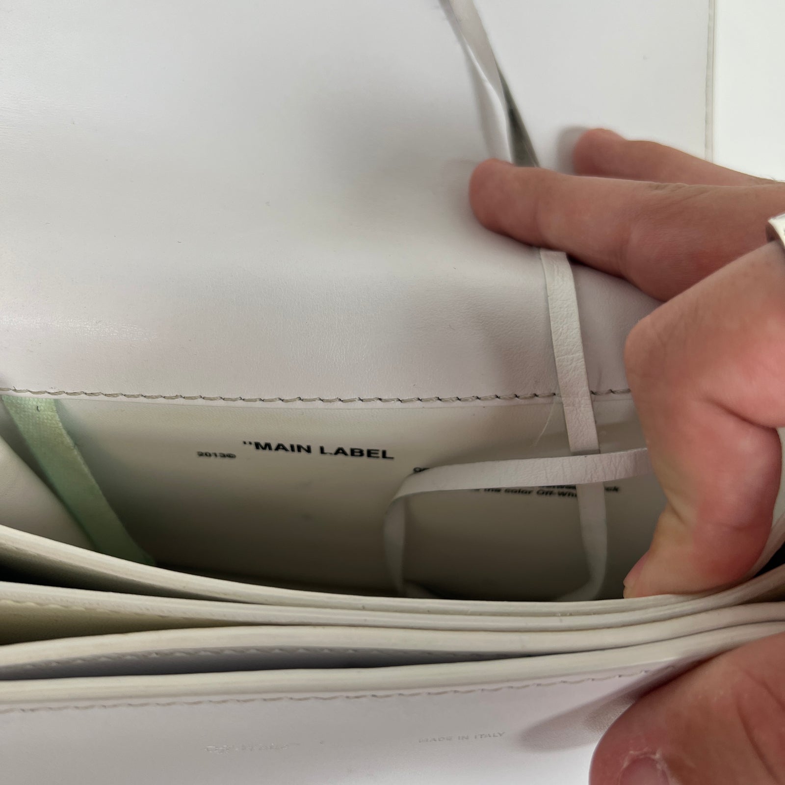 Off-White Paper Clip White Bag