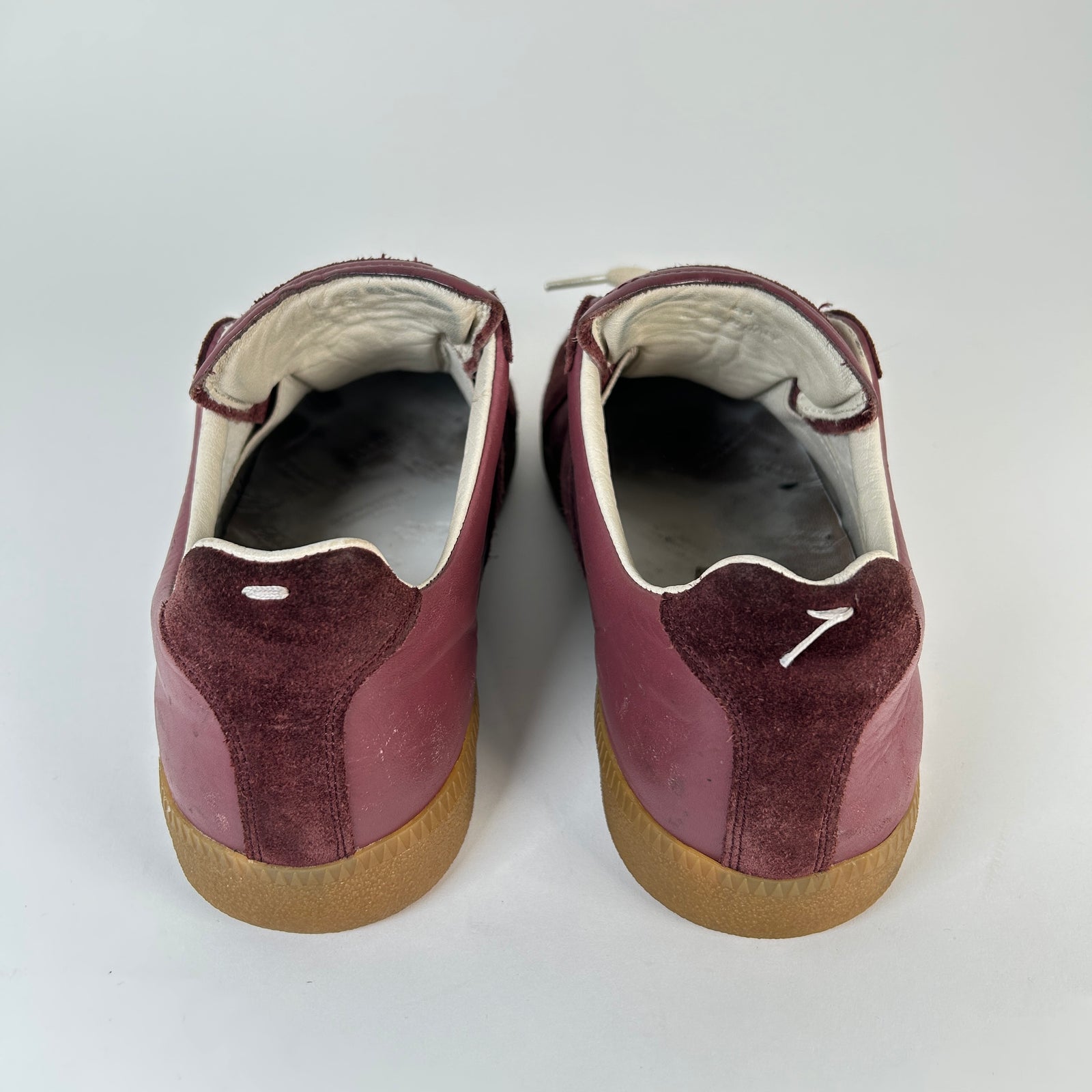 Maison Margiela Maroon/Gum Gat Trainers Size 10