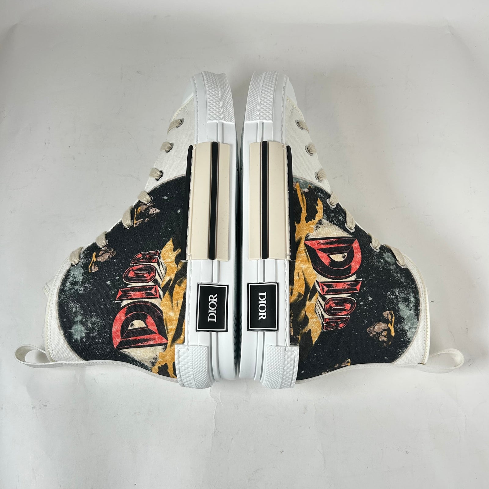 Dior B23 White 'AsteroDior' High-Top Sneaker Size 42