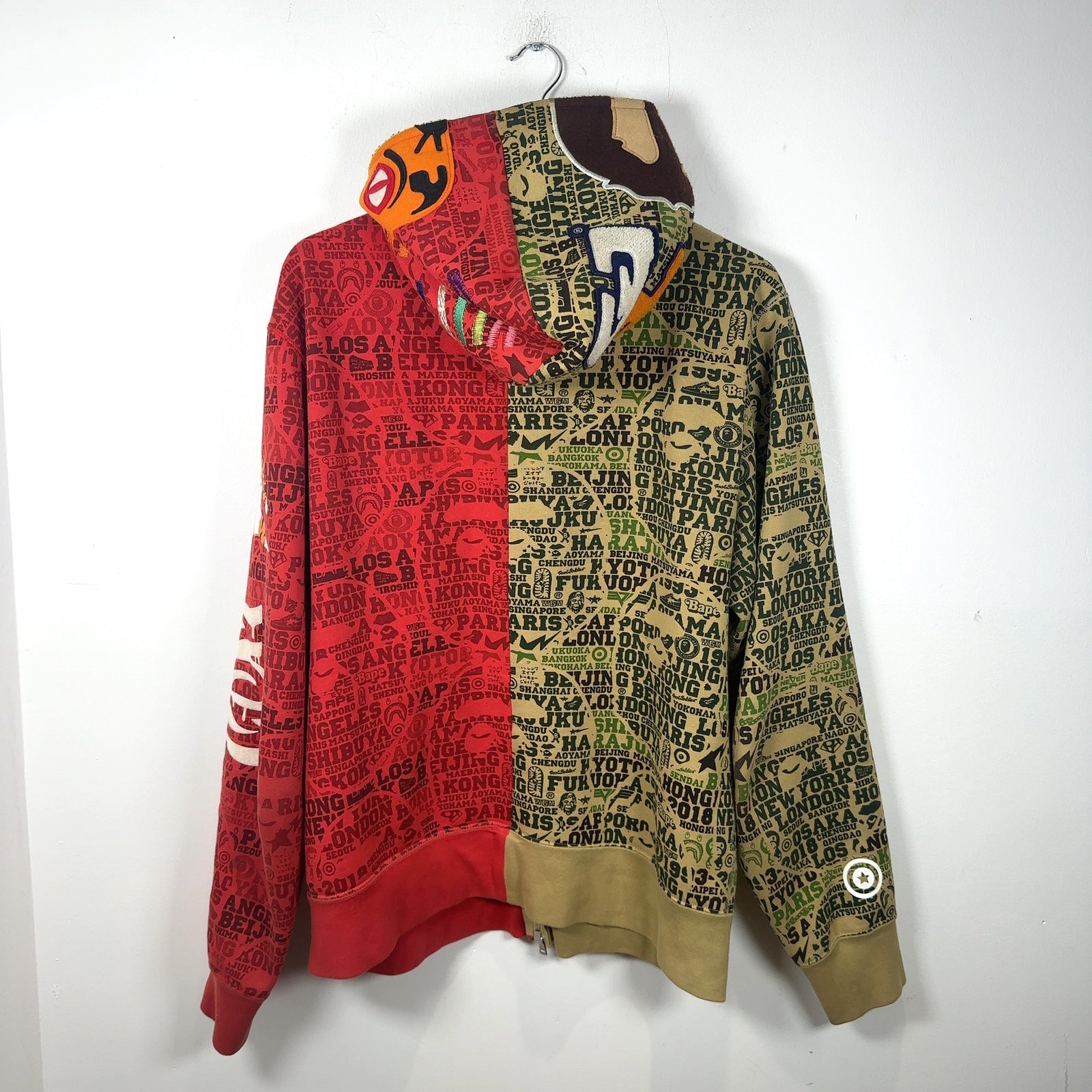 Bape XXV 'Cities' Split Camouflauge Hoodie