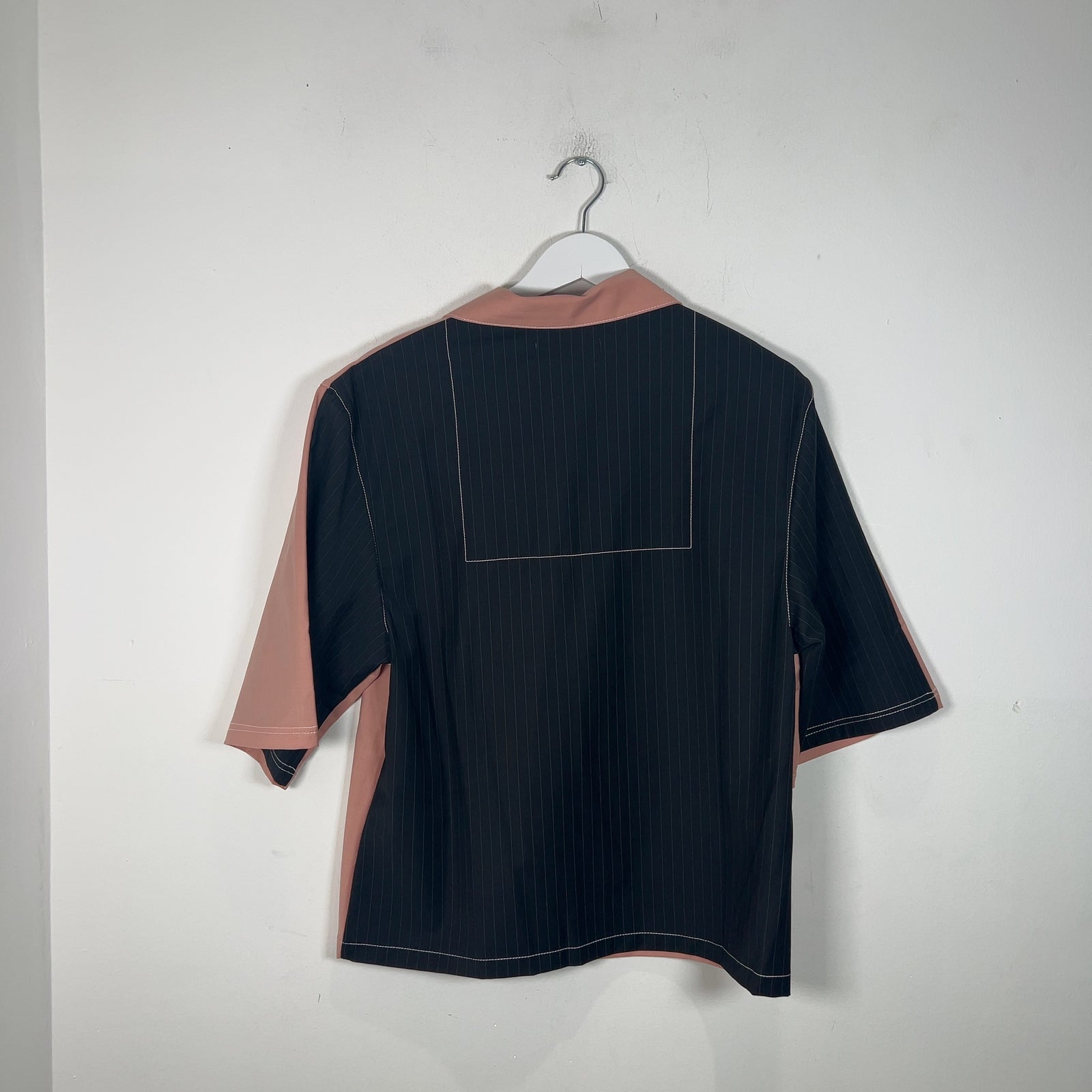 Pyer Moss Hybrid Cropped Camp Shirt