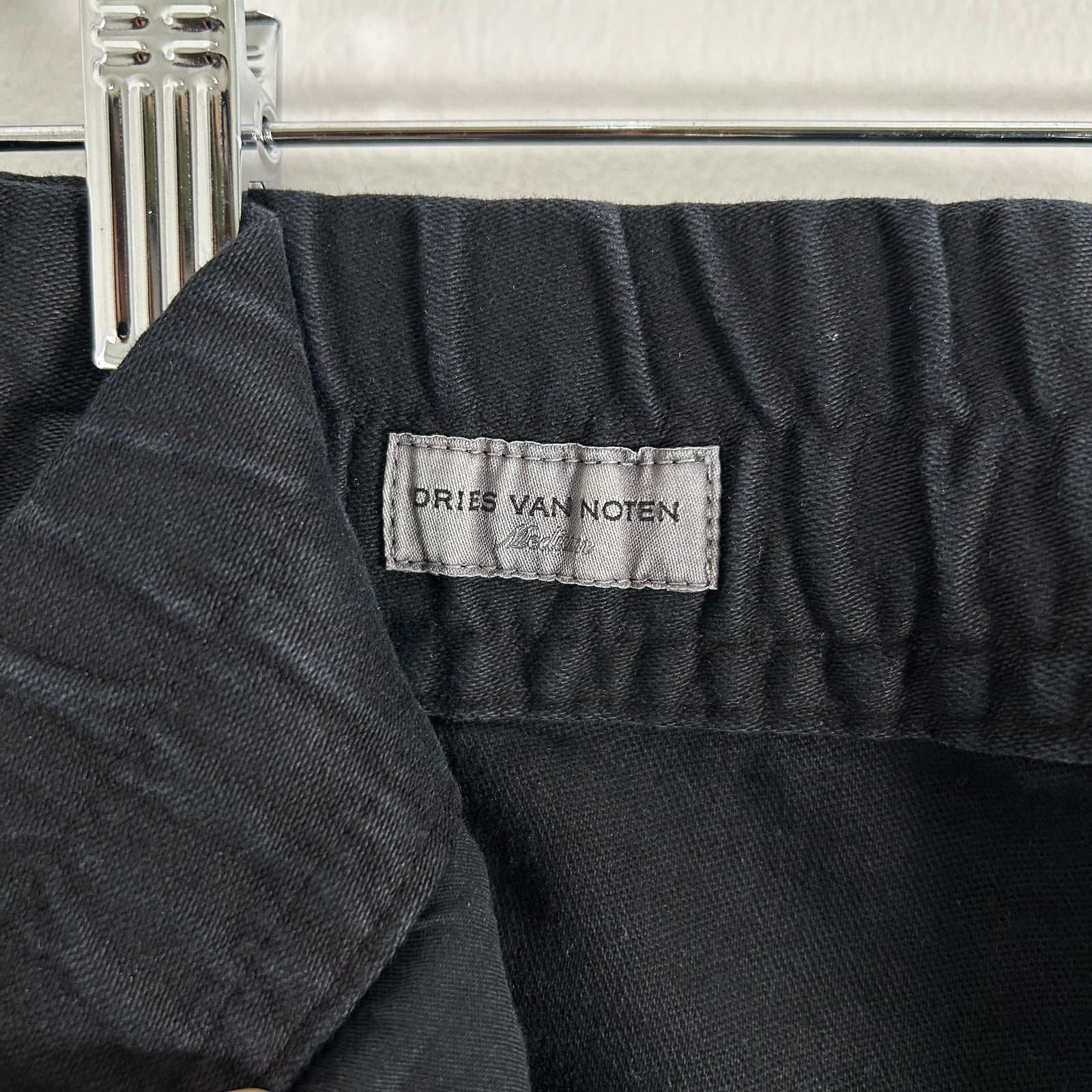 Dries Van Noten Black Bondage Cargo Pants Size M