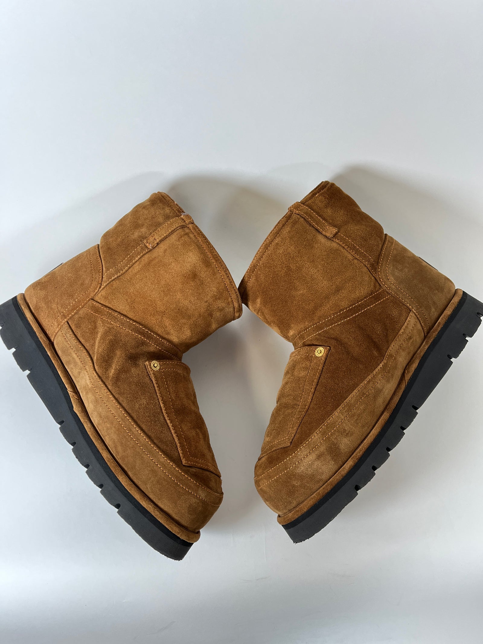 Acne Studios Brown Low Shearling Boots Size 42