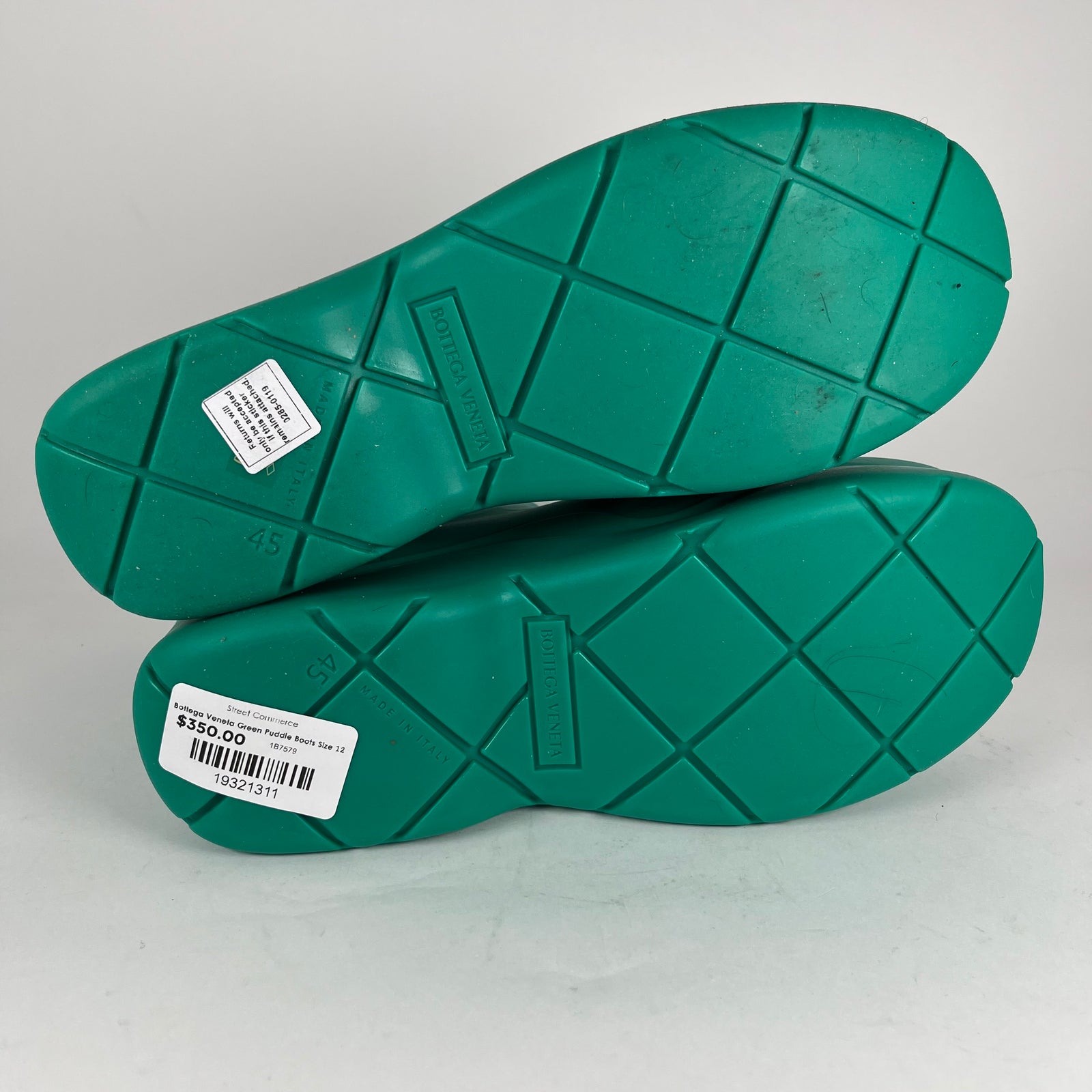 Bottega Veneta Green Puddle Boots Size 12