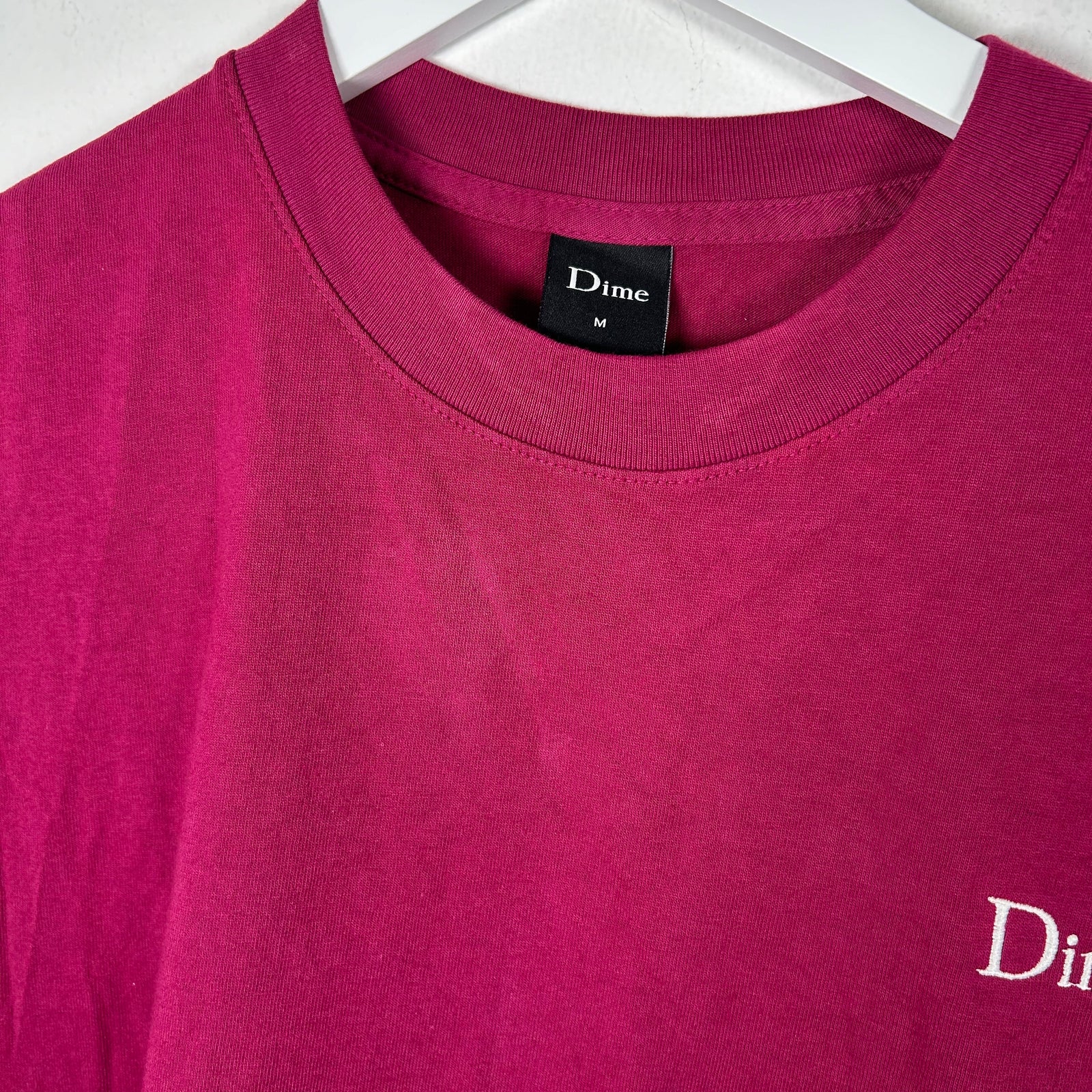 Dime Fuschia Logo T-Shirt Size M